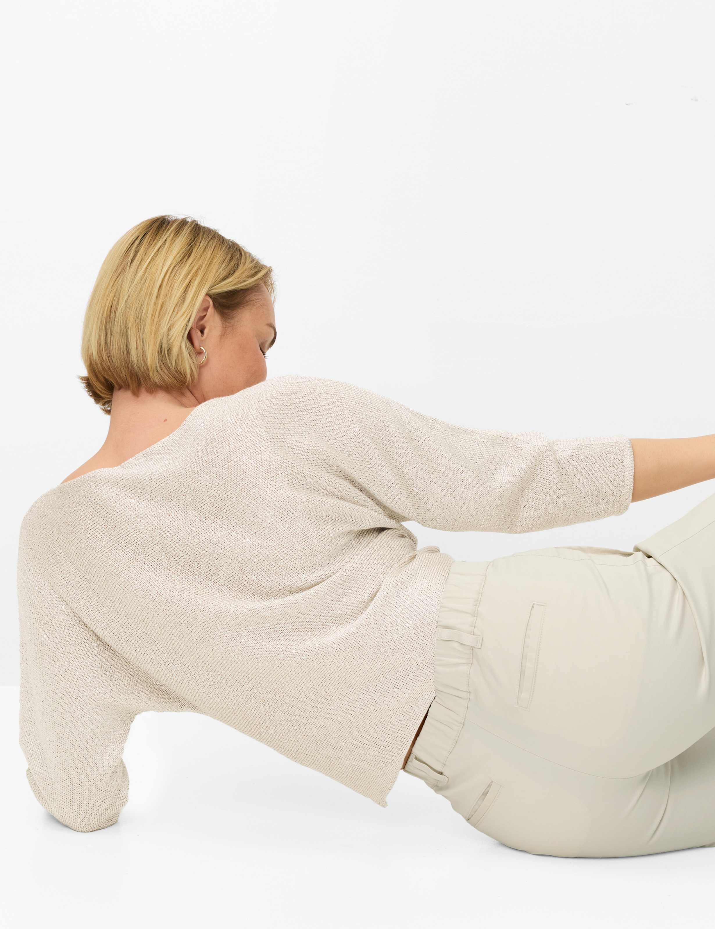 Femme Style PEGGY CULOTTE Beige Clair Slim Fit Détail 1
