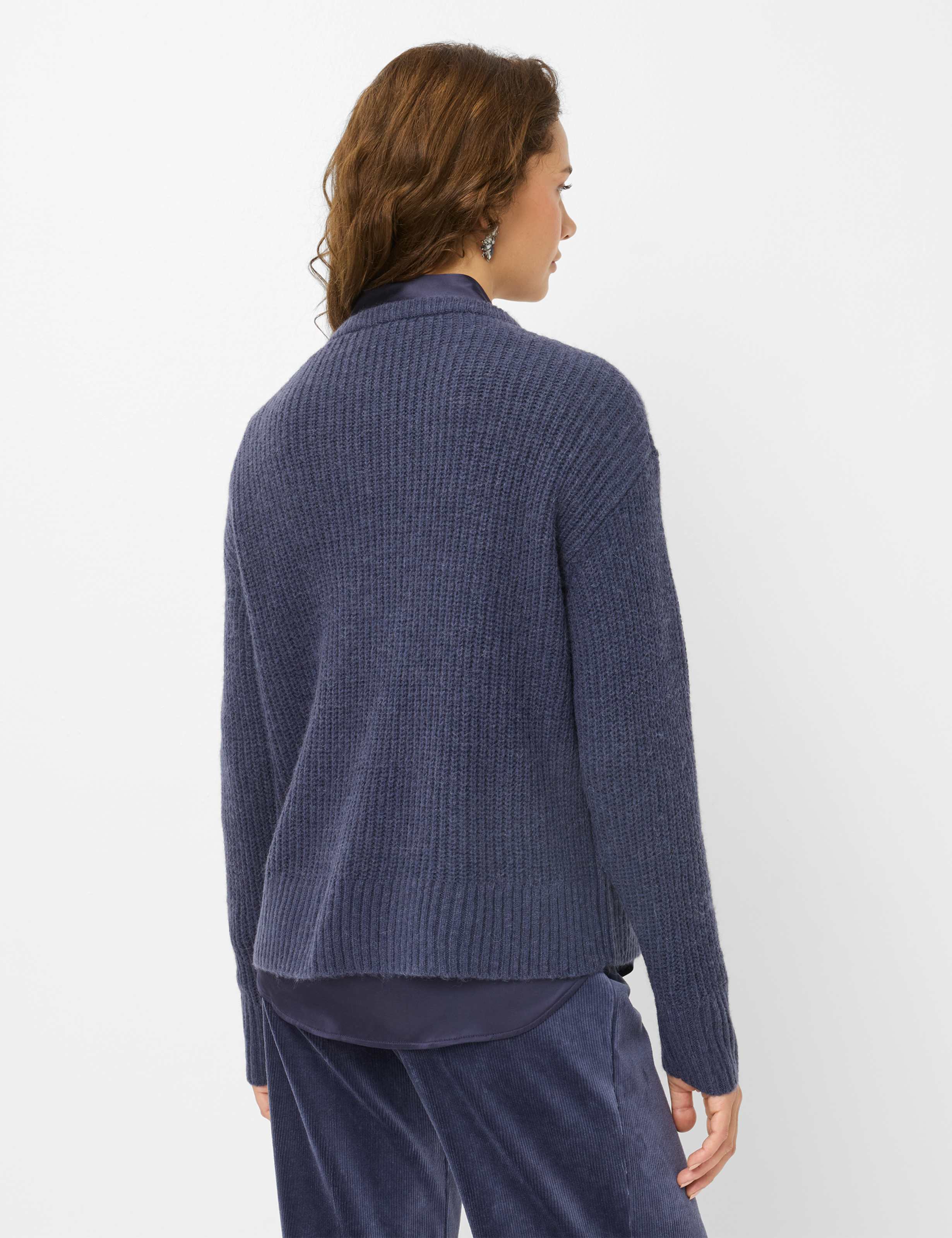 Thumbnail - Brax Damen Strickpullover Style LISA midnight blue, dunkelblau, Gr. 46