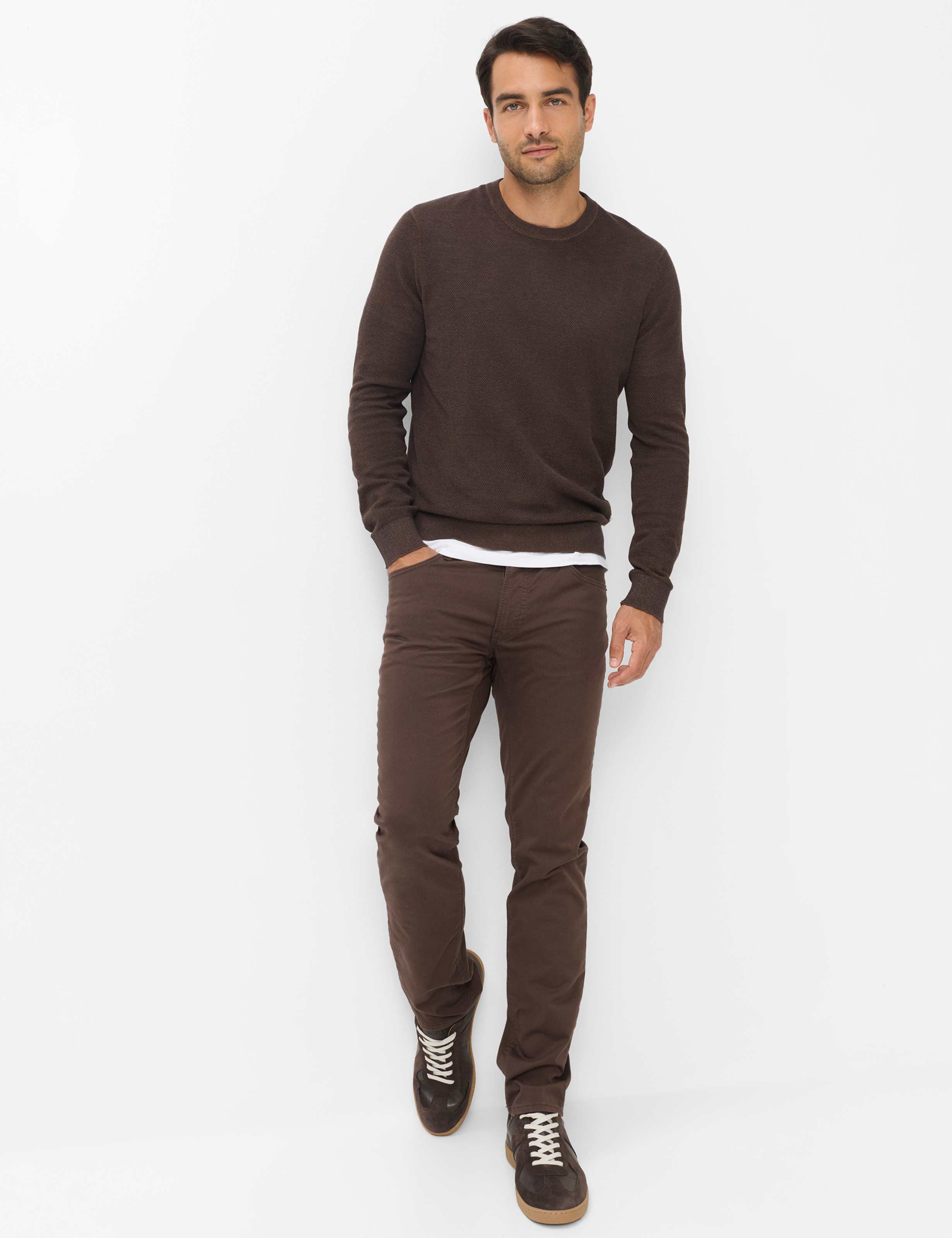 Men Style RICK Dark Brown  Model Outfit
