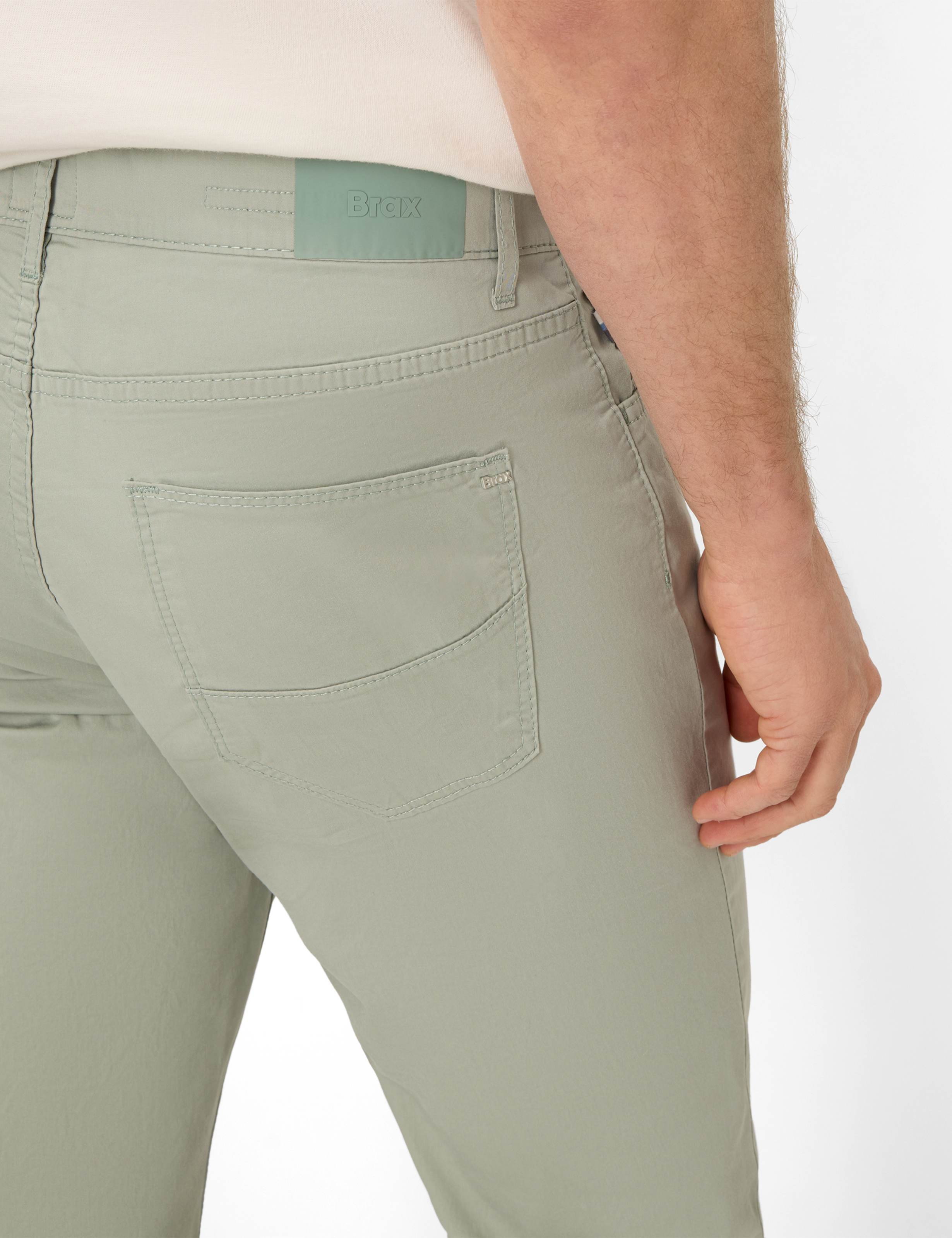 Men Style CADIZ Light Green Straight Fit Detail 2