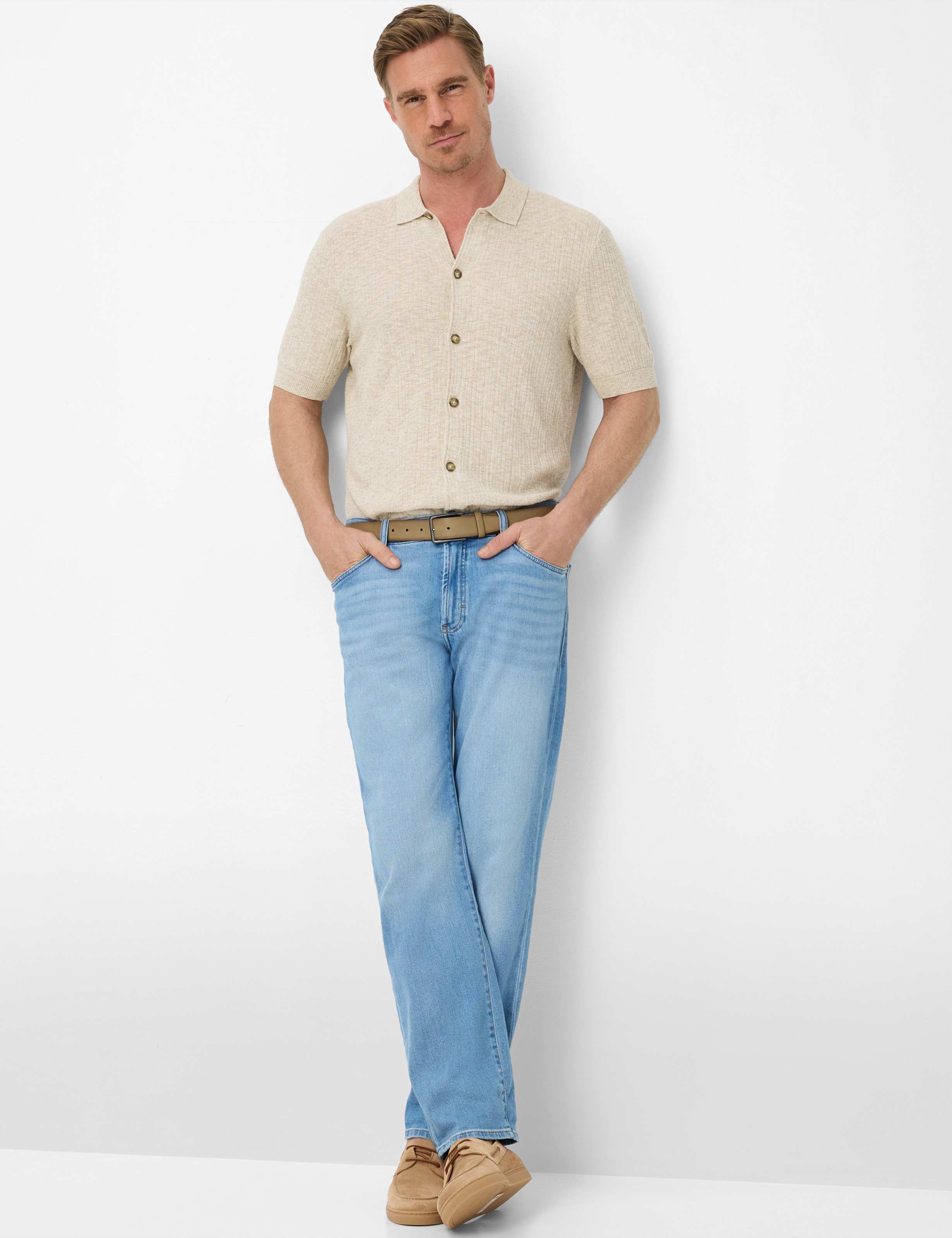 Herre Style JIMMY Beige  Model Outfit