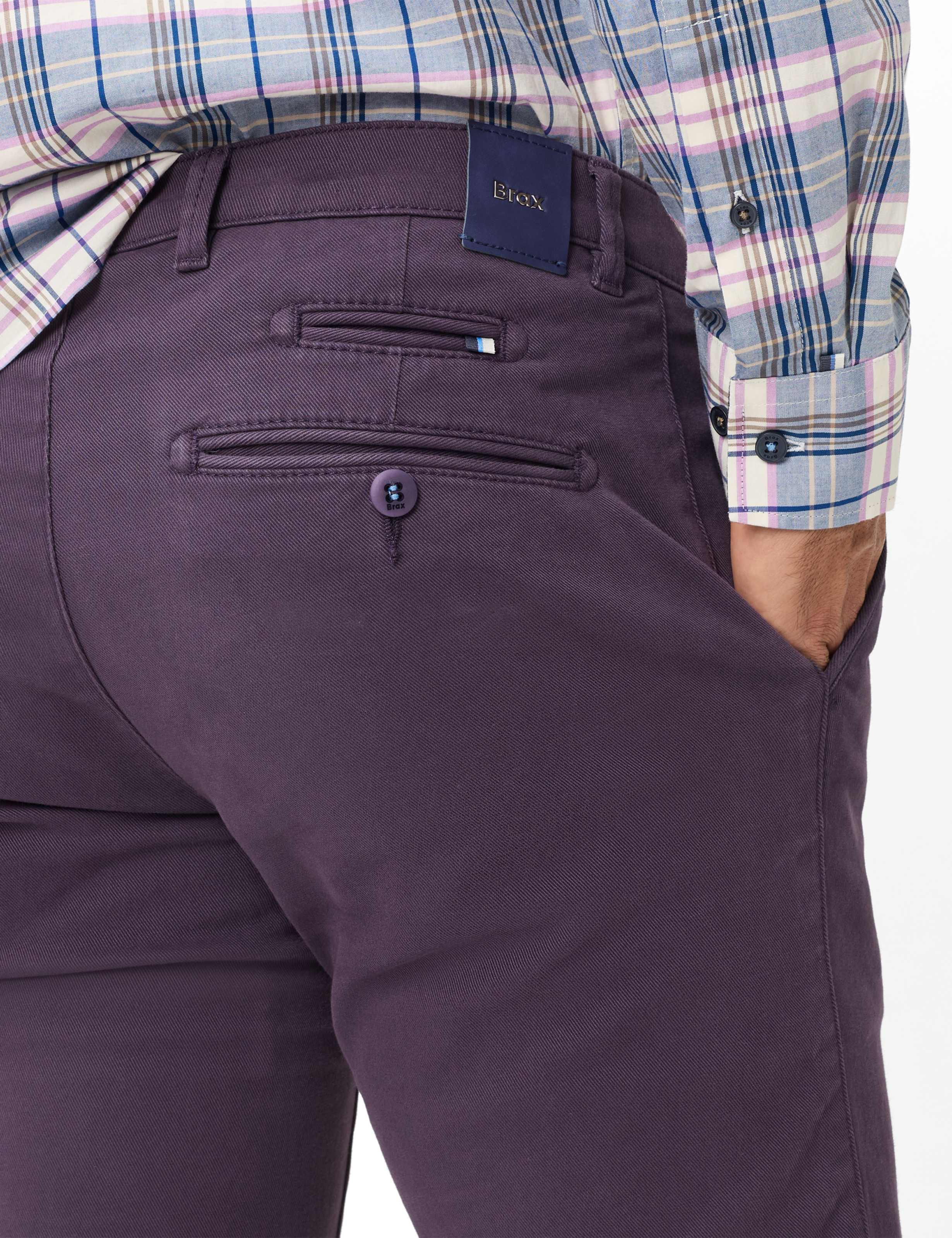 Herren Style FABIO IN Dunkles Lila Modern Fit Detail 2