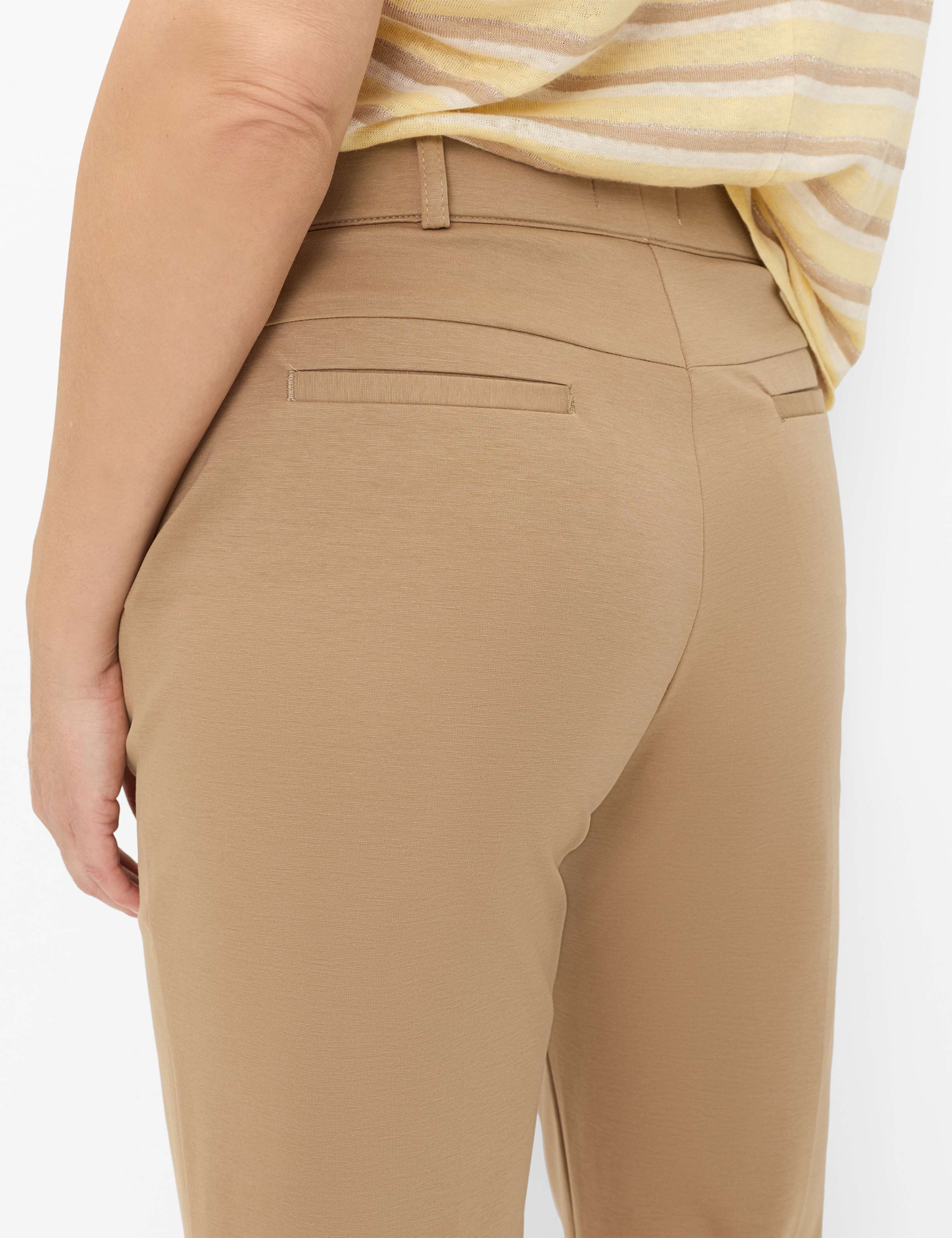 Dame Style LILLYTH FLARED Lysbrun Super Slim Fit Detalje 2