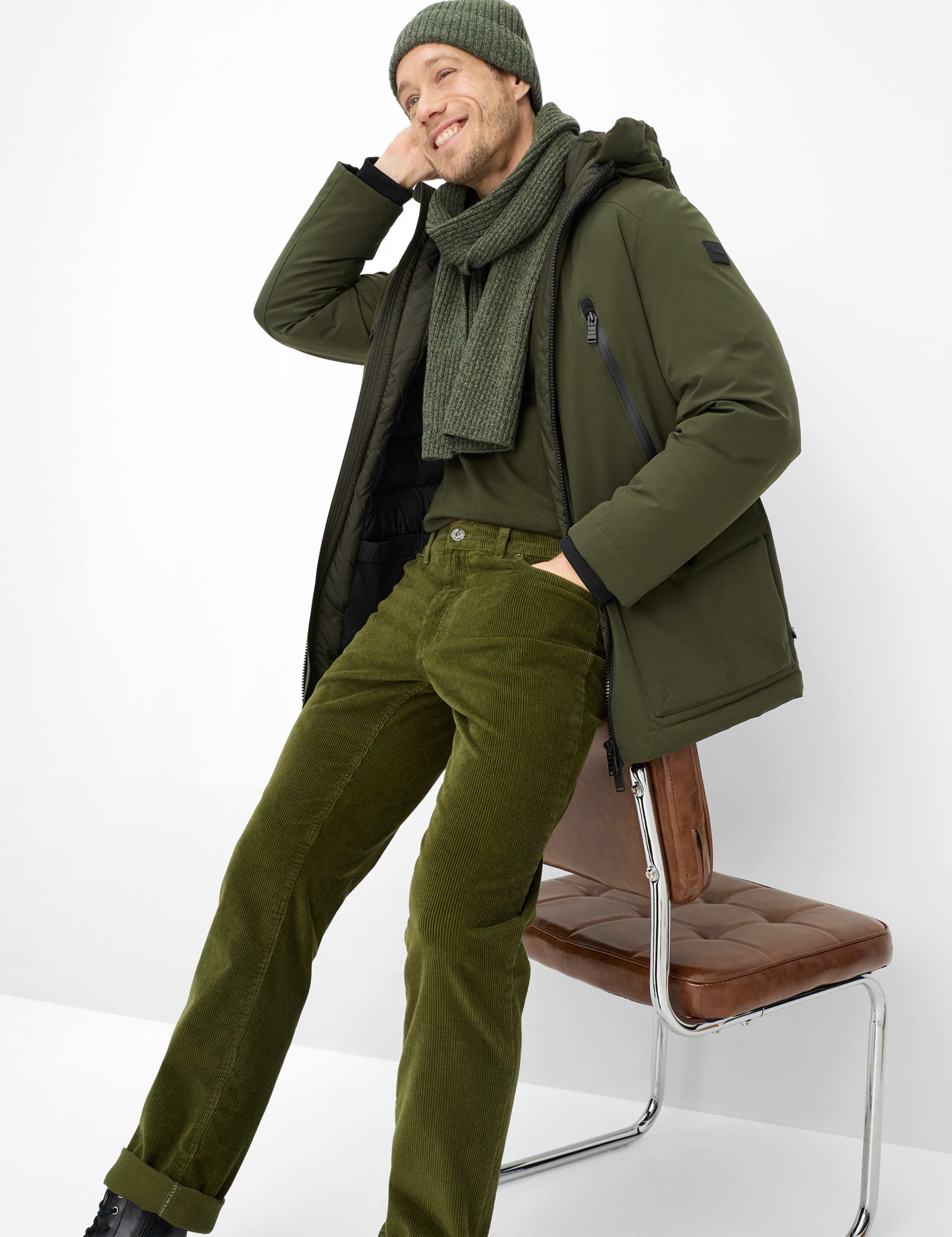 Herre Style COOPER Grøn Regular Fit Detalje 1