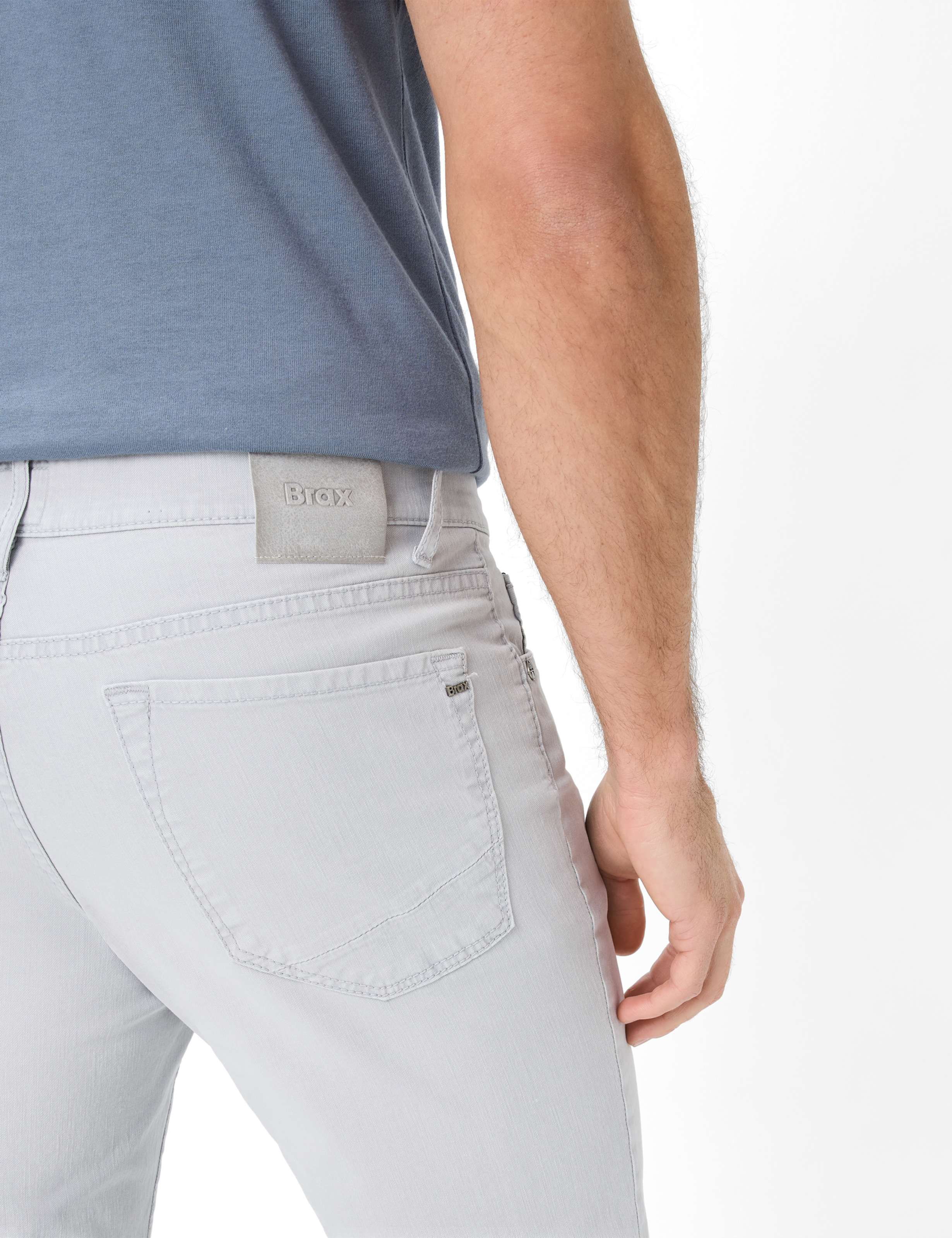 Men Style CHUCK Denim Light Gray Modern Fit Detail 2