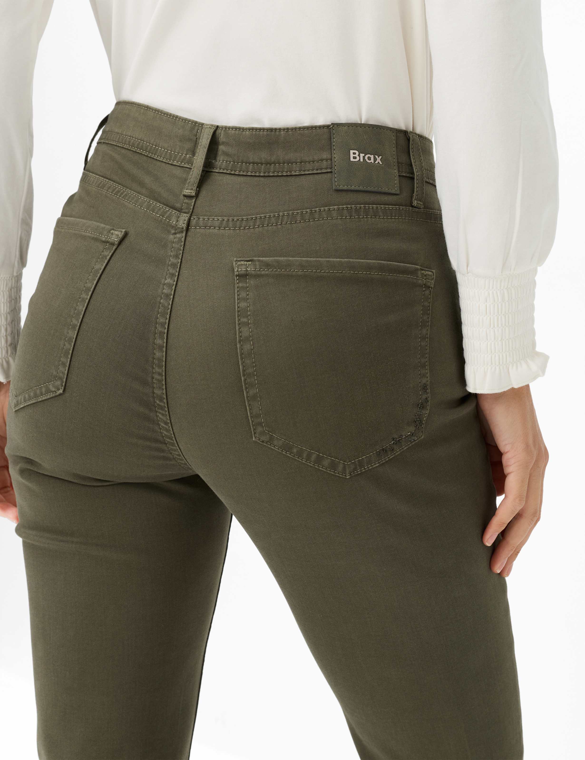Damen Style CAROLA Grün - Khaki Feminine Fit Detail 2