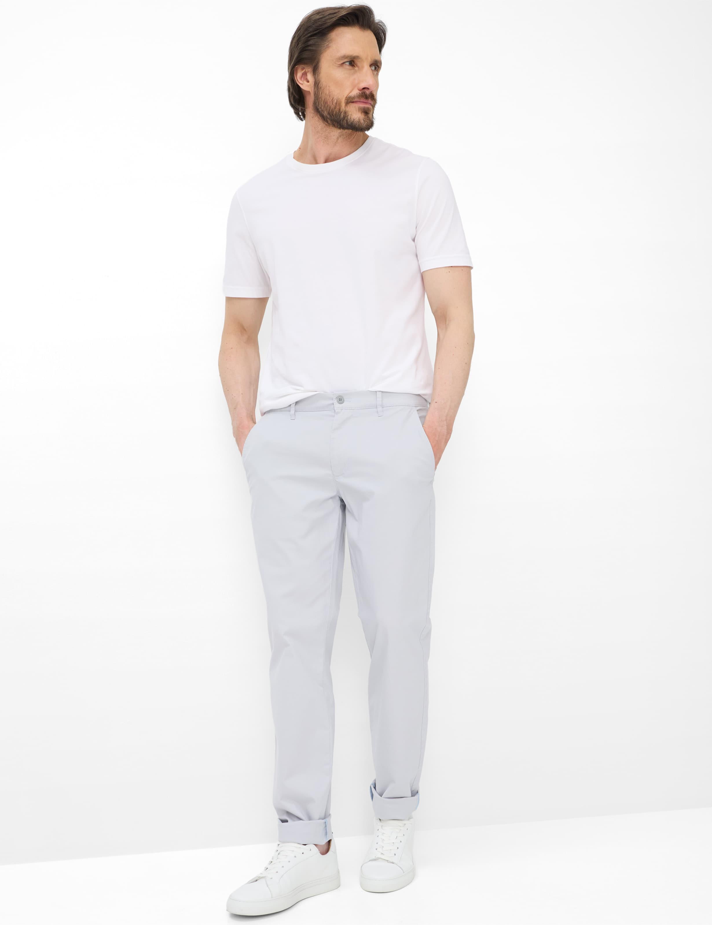 Homme Style THILO Gris Clair Regular Fit Tenue du mannequin