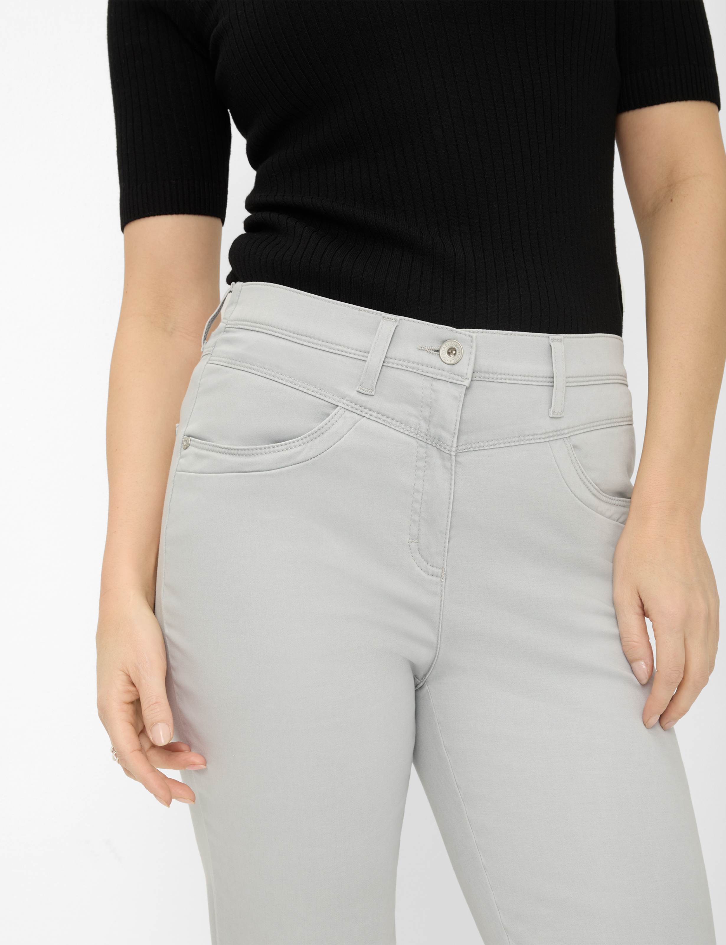 Femme Style LAURA NEW Gris Clair Super Slim Fit Détail 2