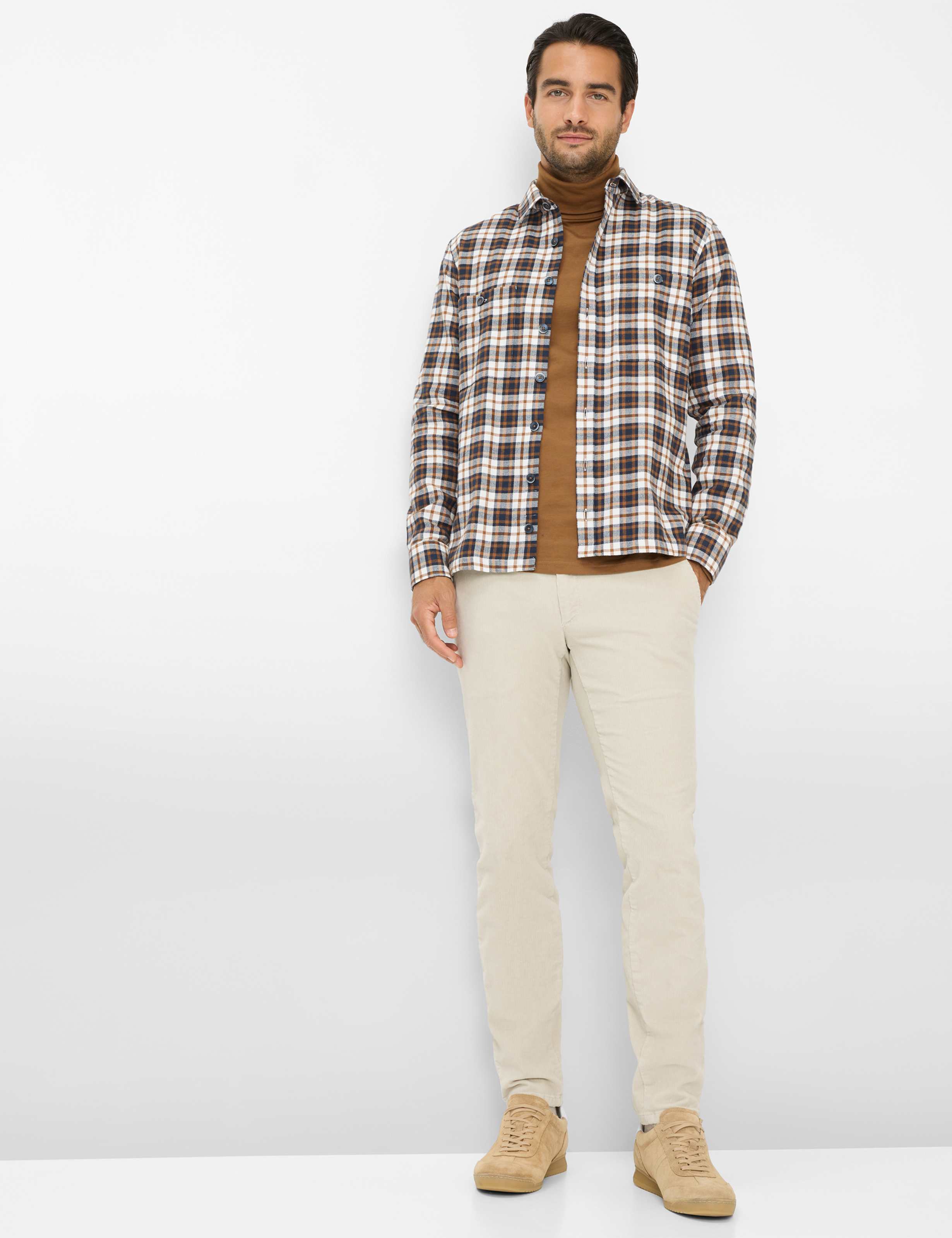 Herren Style KAY Braun  Model Outfit