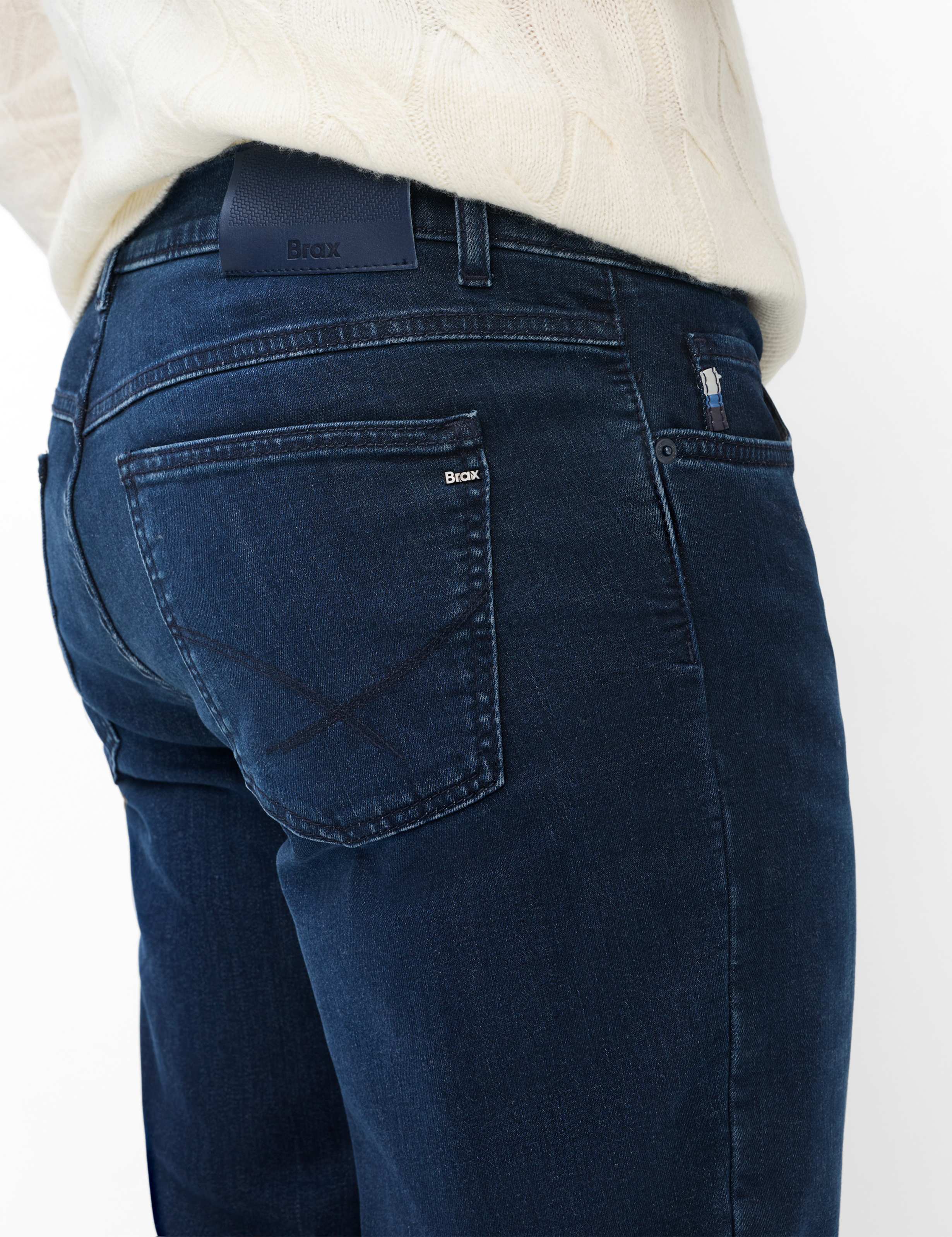 Herren Style COOPER TT Denim Blau Regular Fit Detail 2