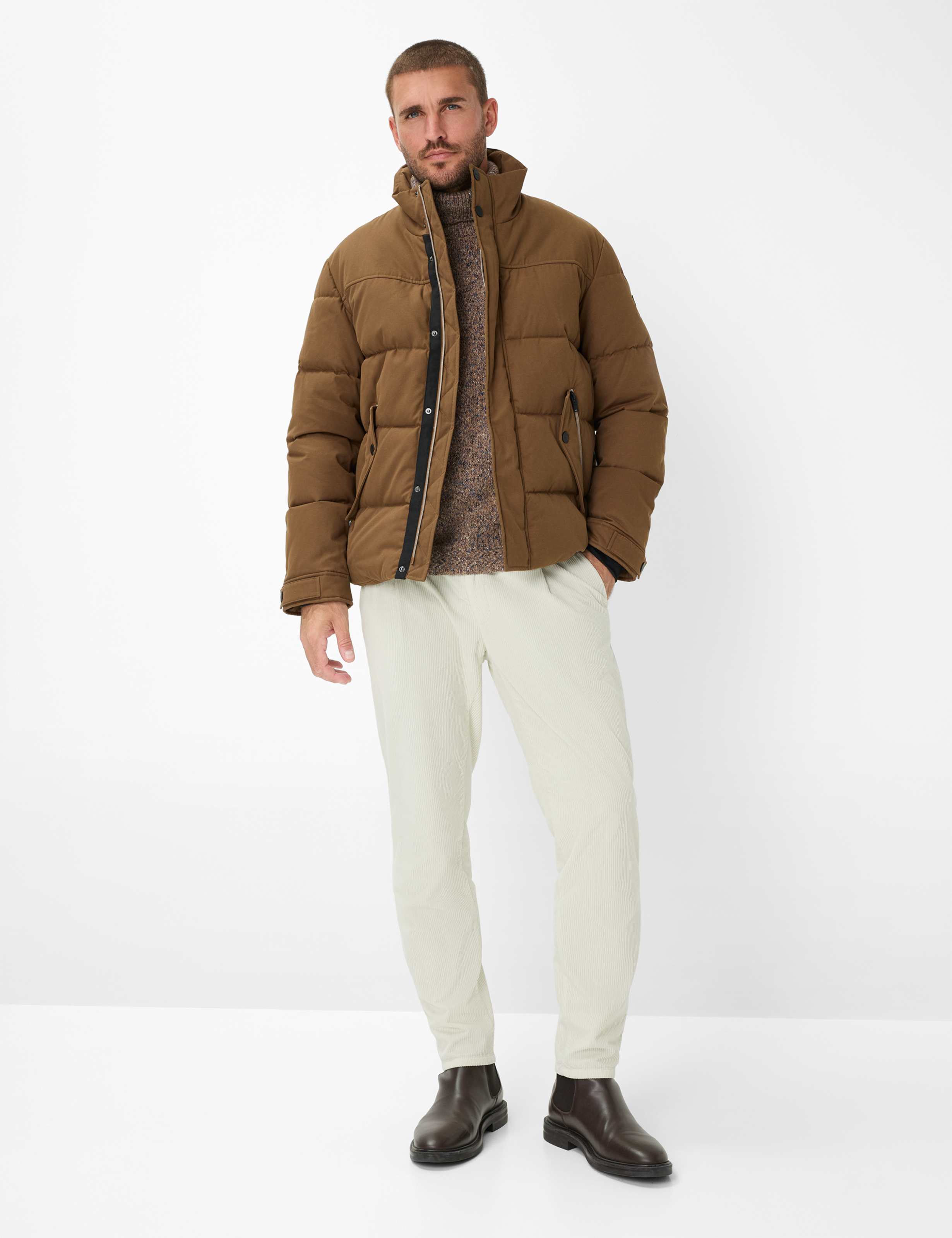 Heren Style BRIAN Lichtbruin  Model outfit