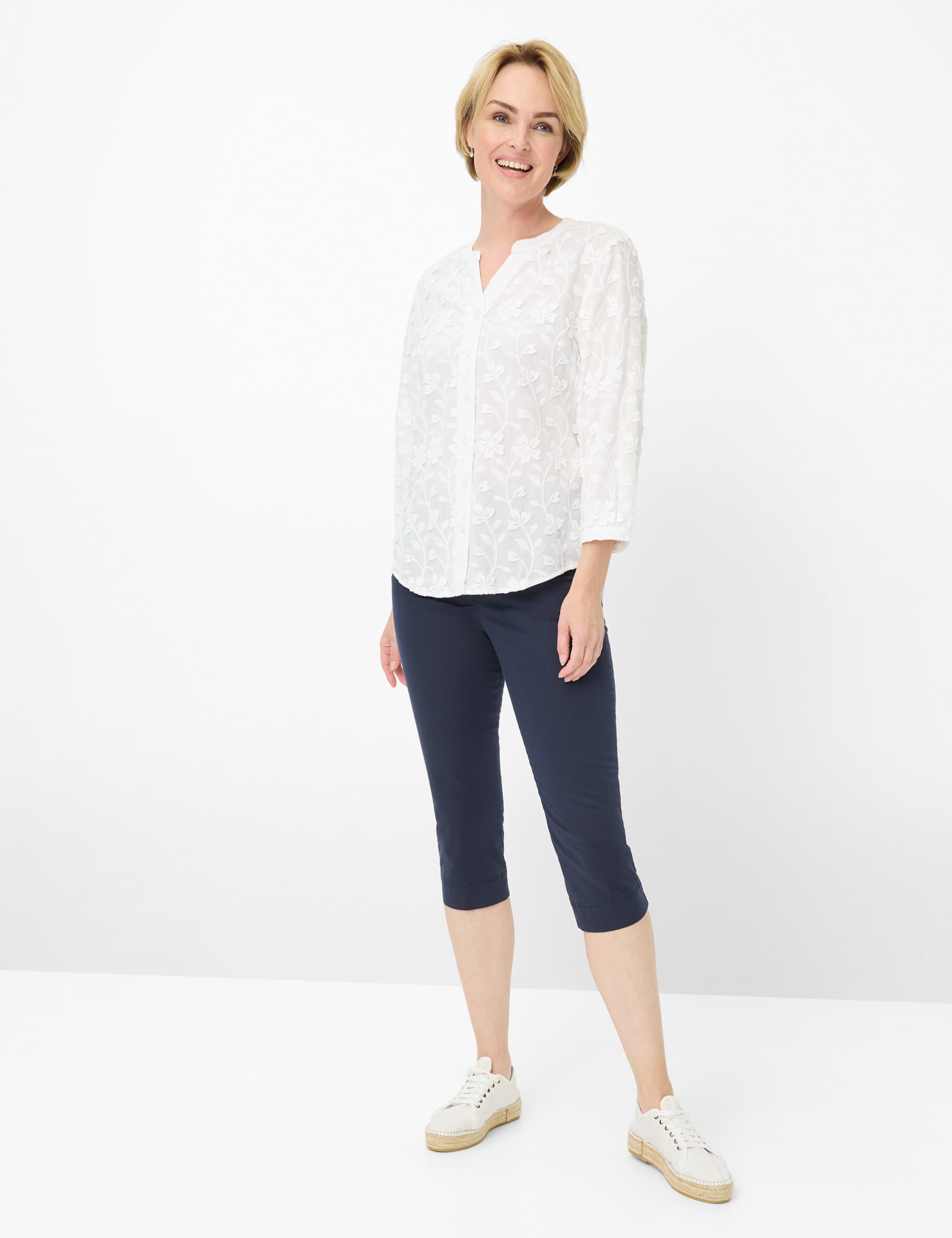 Dames Style PAMINA CAPRI Donkerblauw Slim Fit Model outfit
