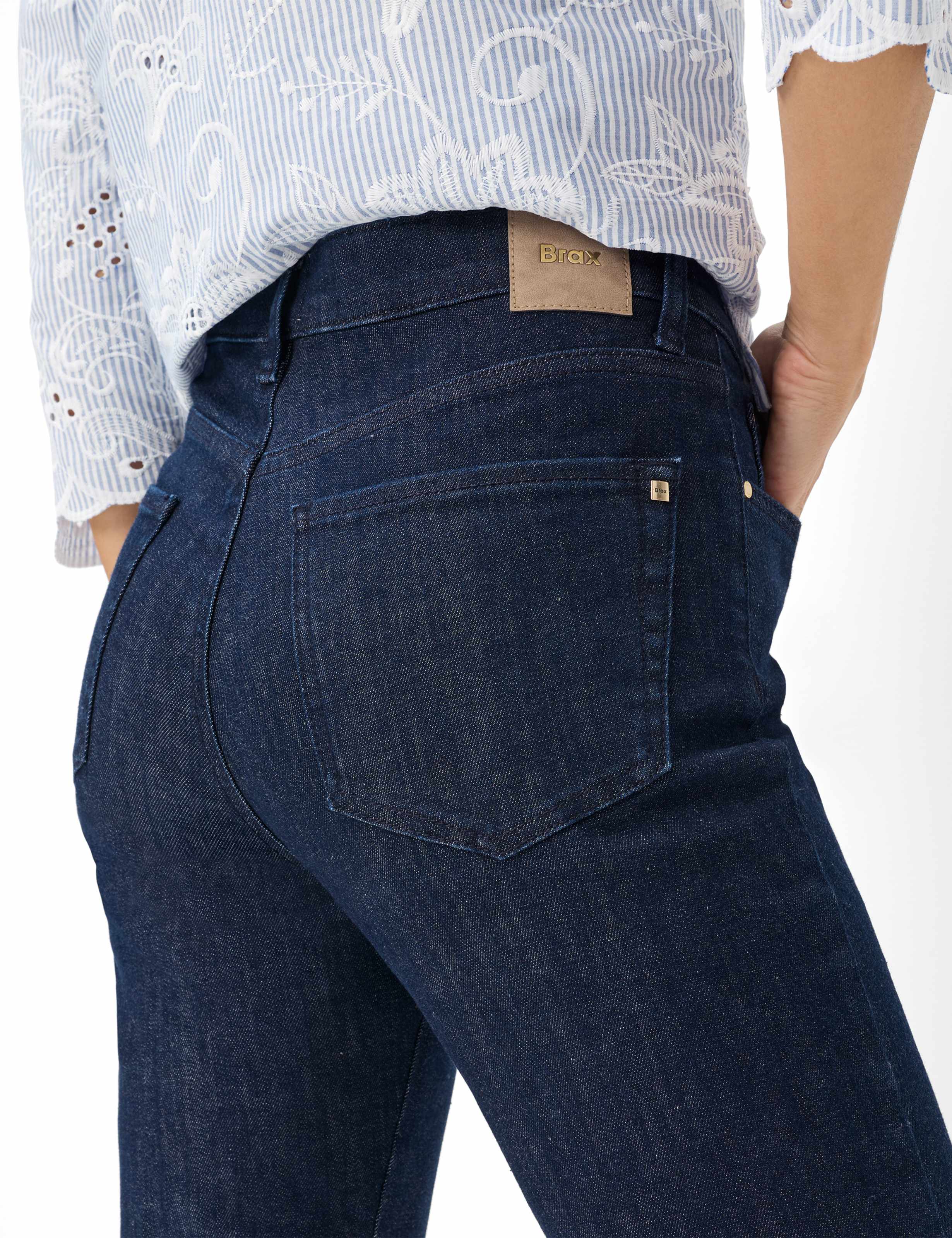 Dame Style MAY S Denim Mørkeblå Straight Fit Detalje 1