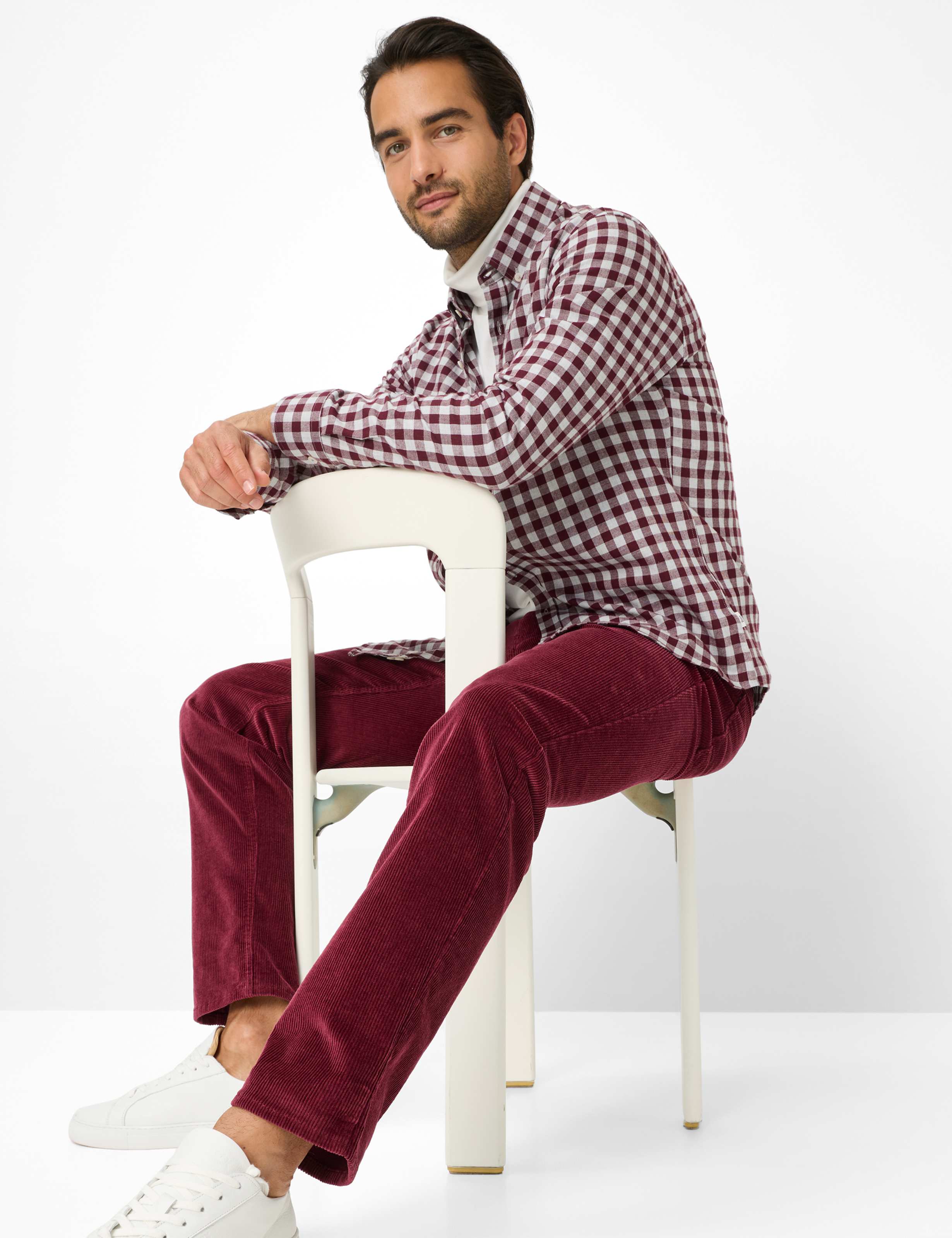 Homme Style COOPER Violette Foncé Regular Fit Détail 1
