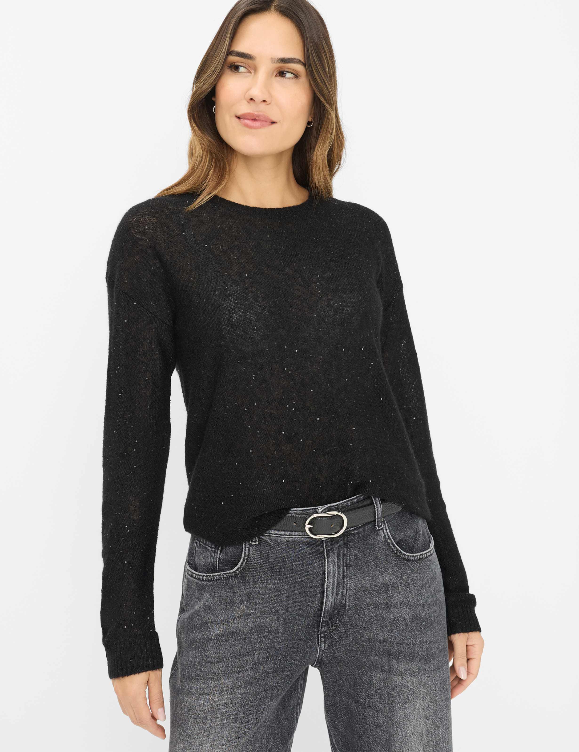 Noir, Femme, Style LESLEY, MODEL_FRONT_ISHOP