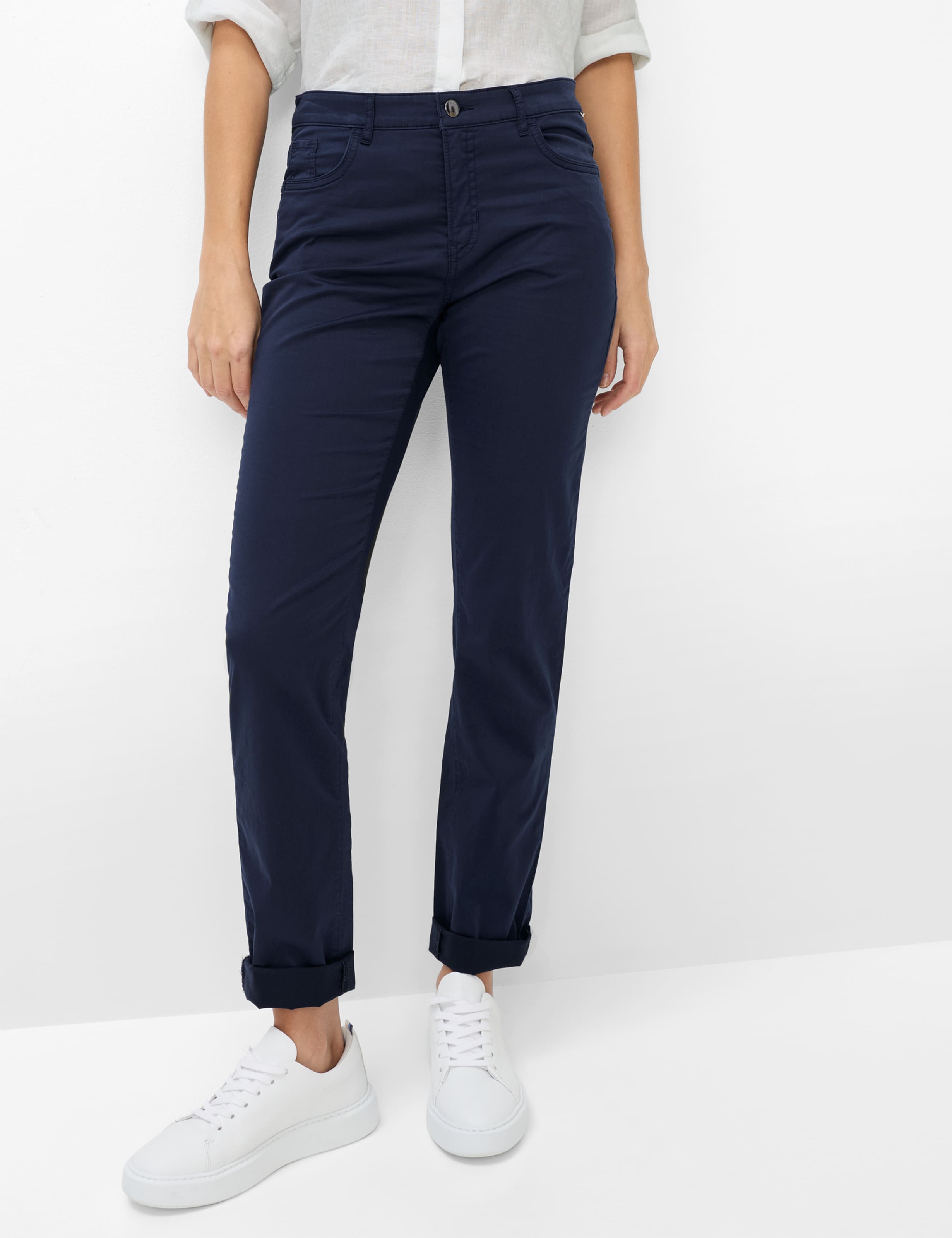 Thumbnail - Brax Damen Five-Pocket-Hose Style CAROLA NAVY, dunkelblau, Gr. 36K