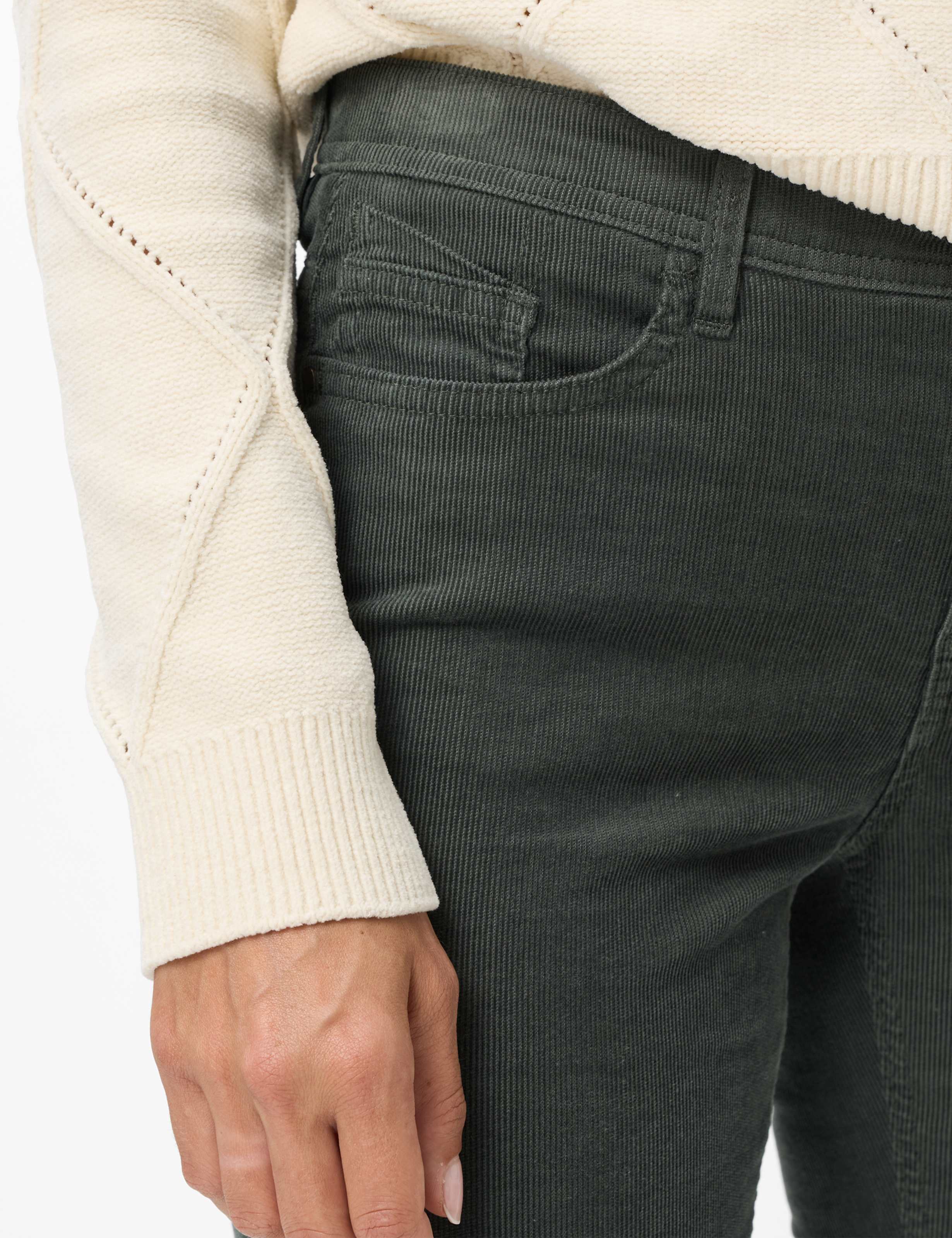 Women Style MARY Dark Green Regular Fit Detail 2