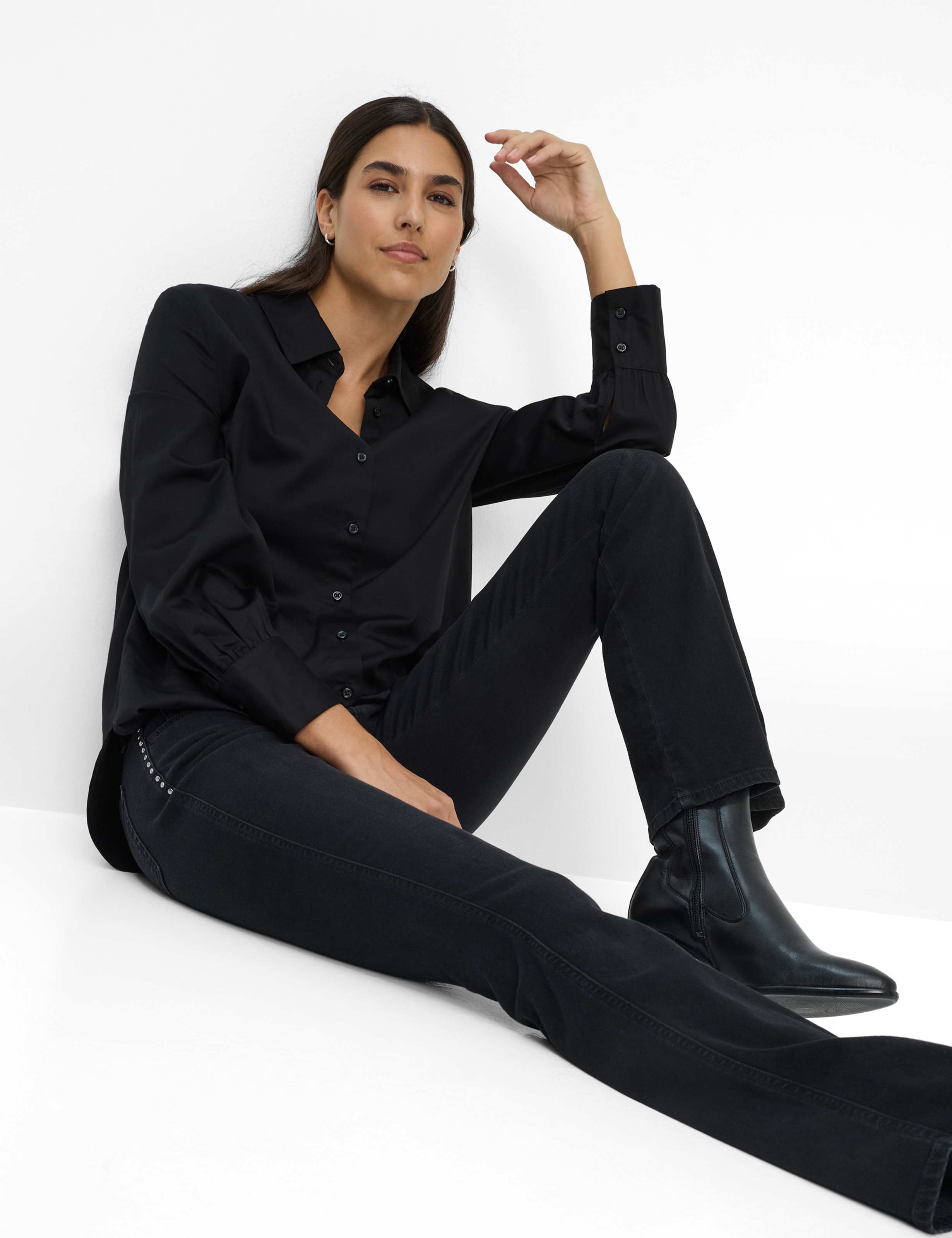 Damen Style SHAKIRA Denim Dunkelgrau Slim Fit Detail 1