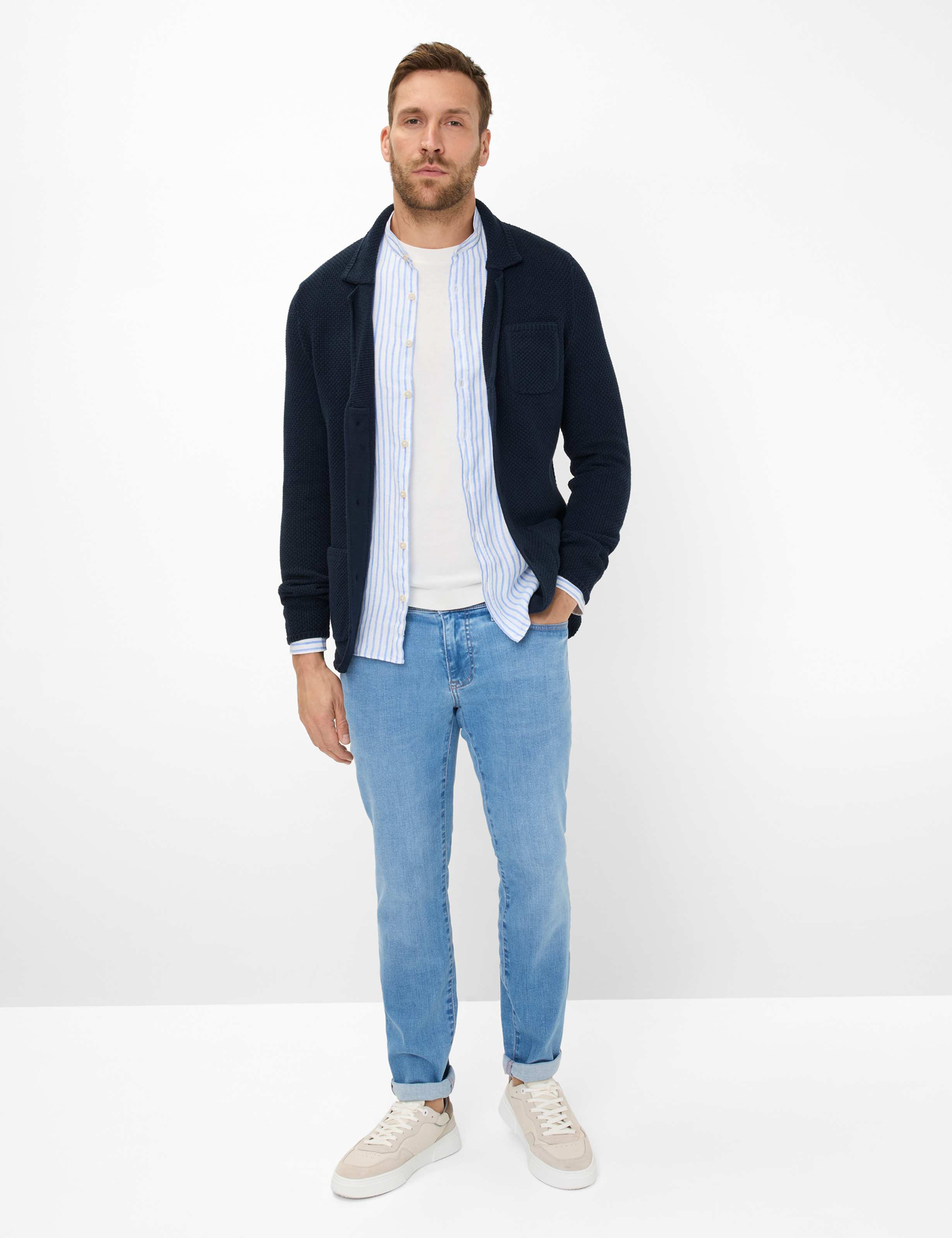 Men Style JASPER Dark Blue  Model Outfit