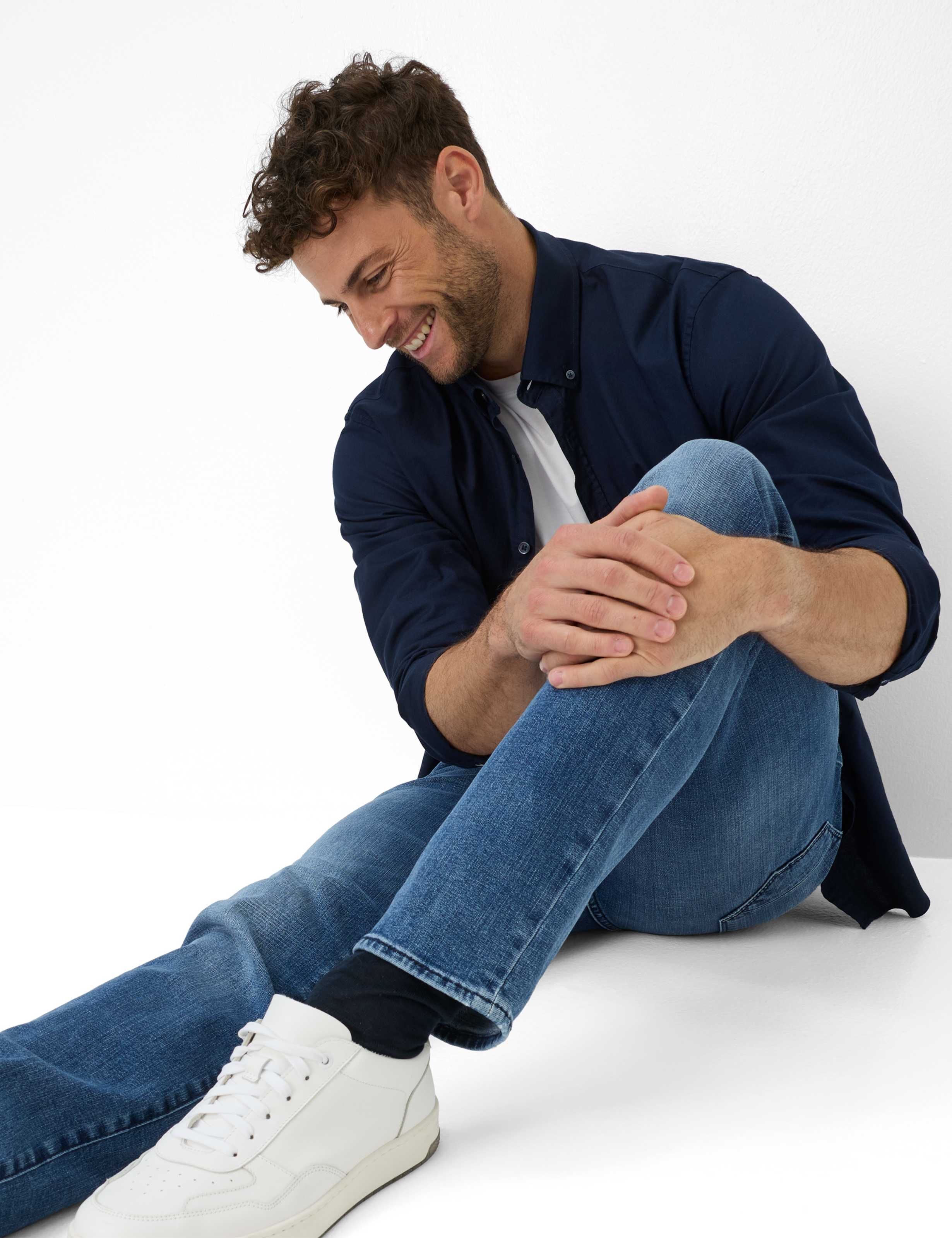 Homme Style CHUCK Denim Bleu Modern Fit Détail 1
