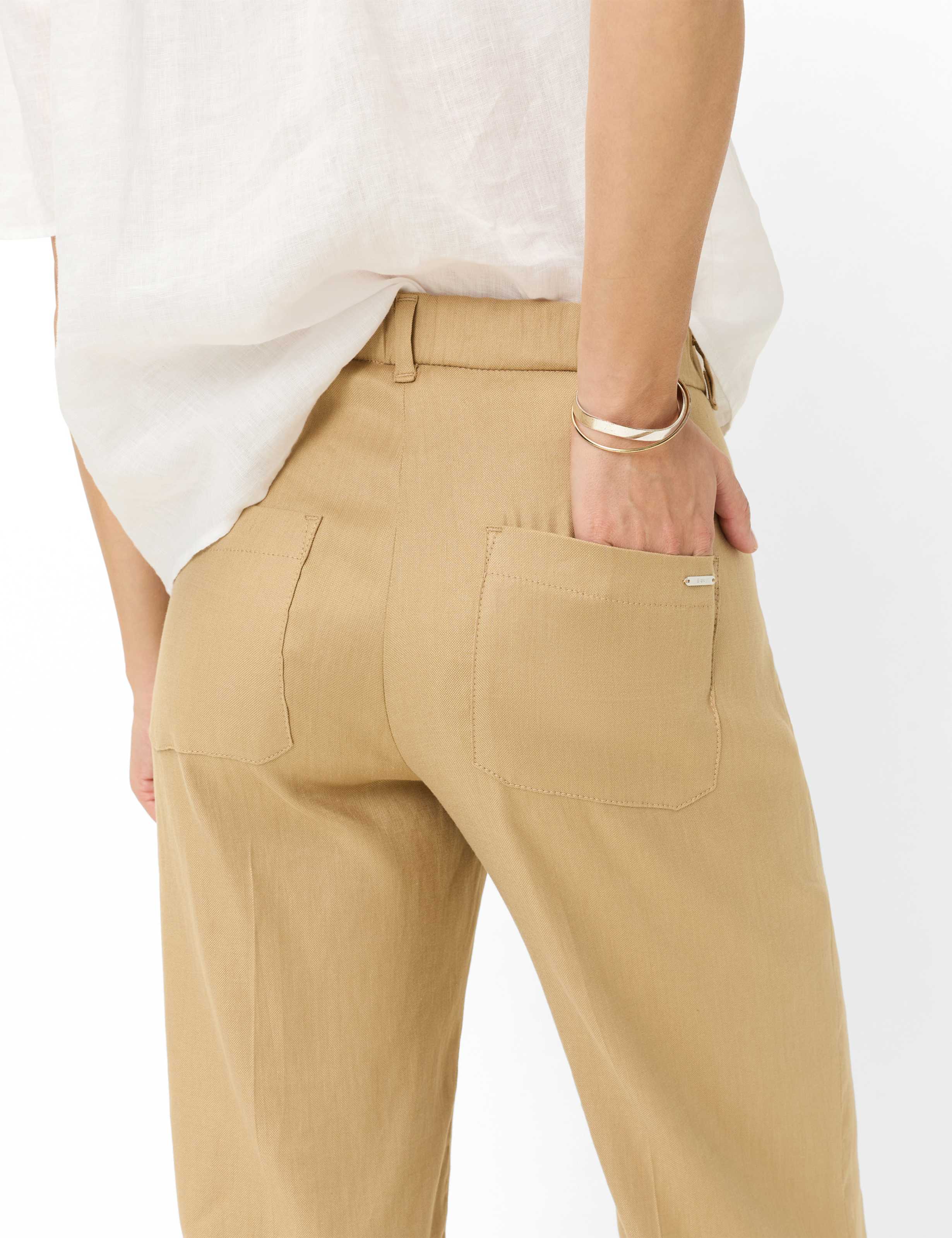 Women Style MAINE S Beige Wide Leg Detail 1