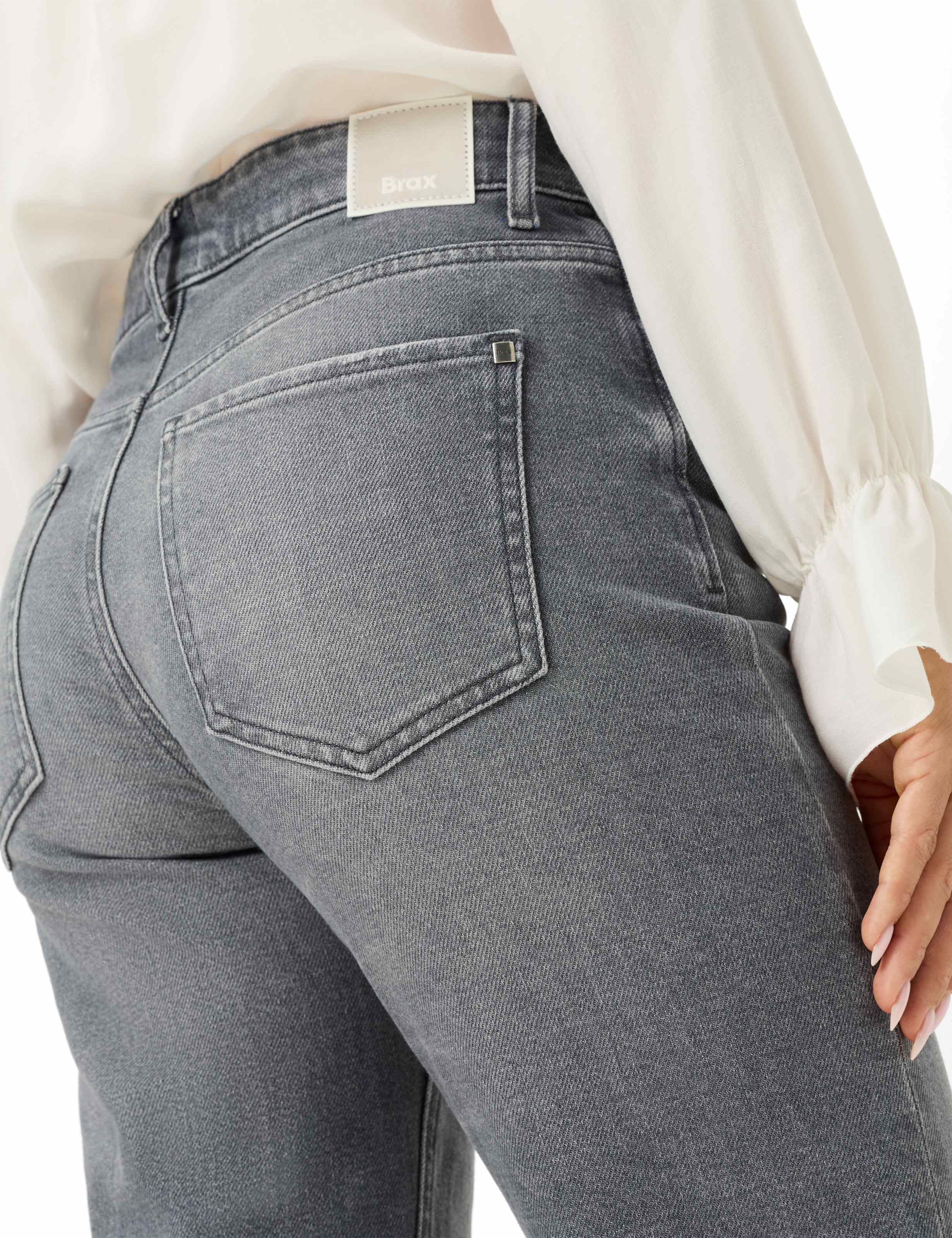 Damen Style MADISON S Denim Hellgrau Straight Fit Detail 2