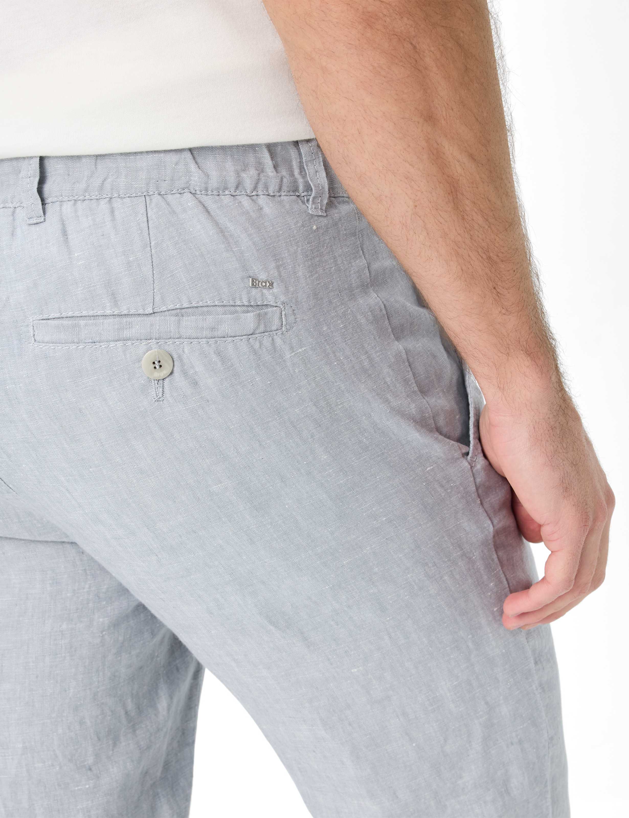 Homme Style FABIO Gris Clair Modern Fit Détail 2