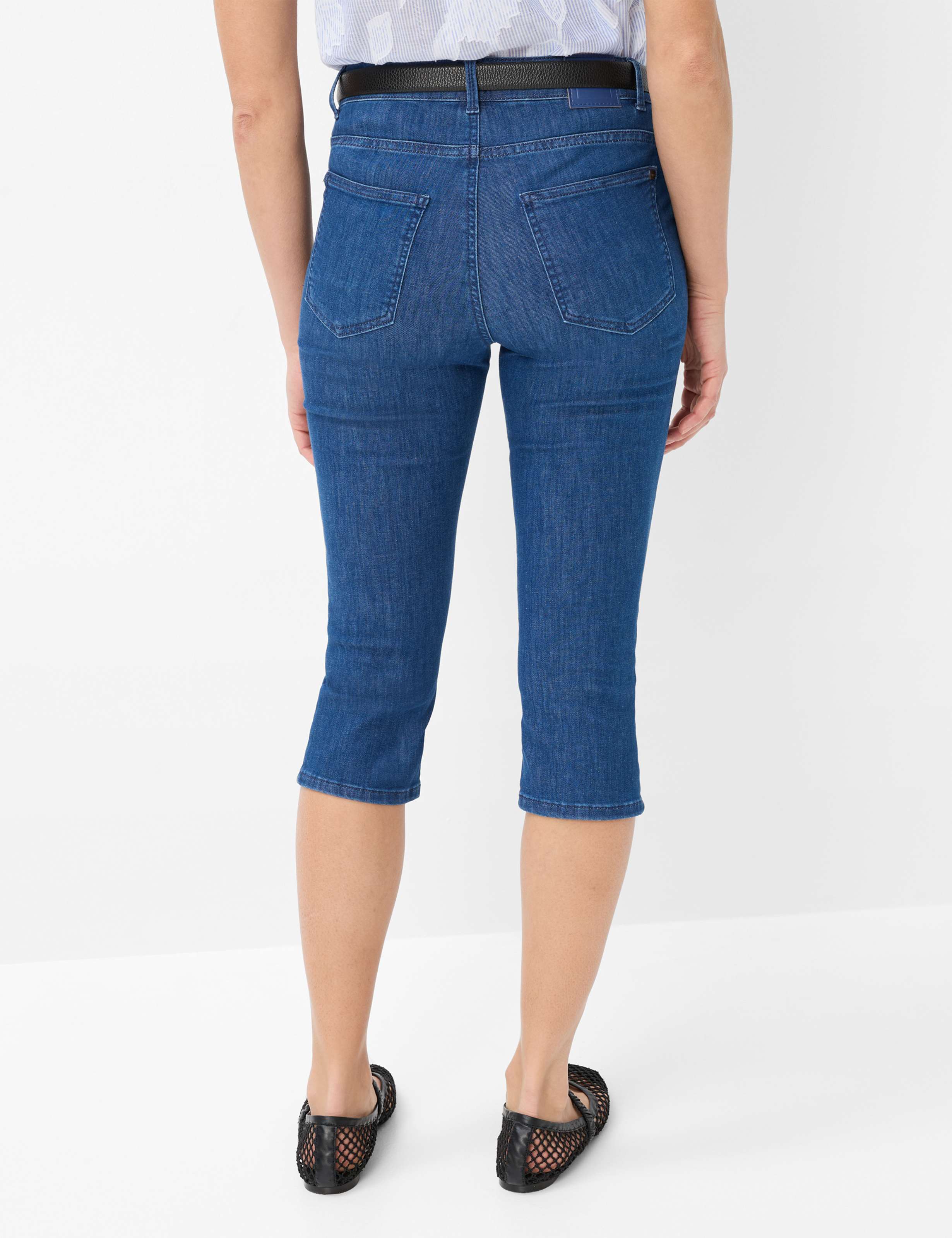Women Style SHAKIRA C Denim Blue Slim Fit Model back