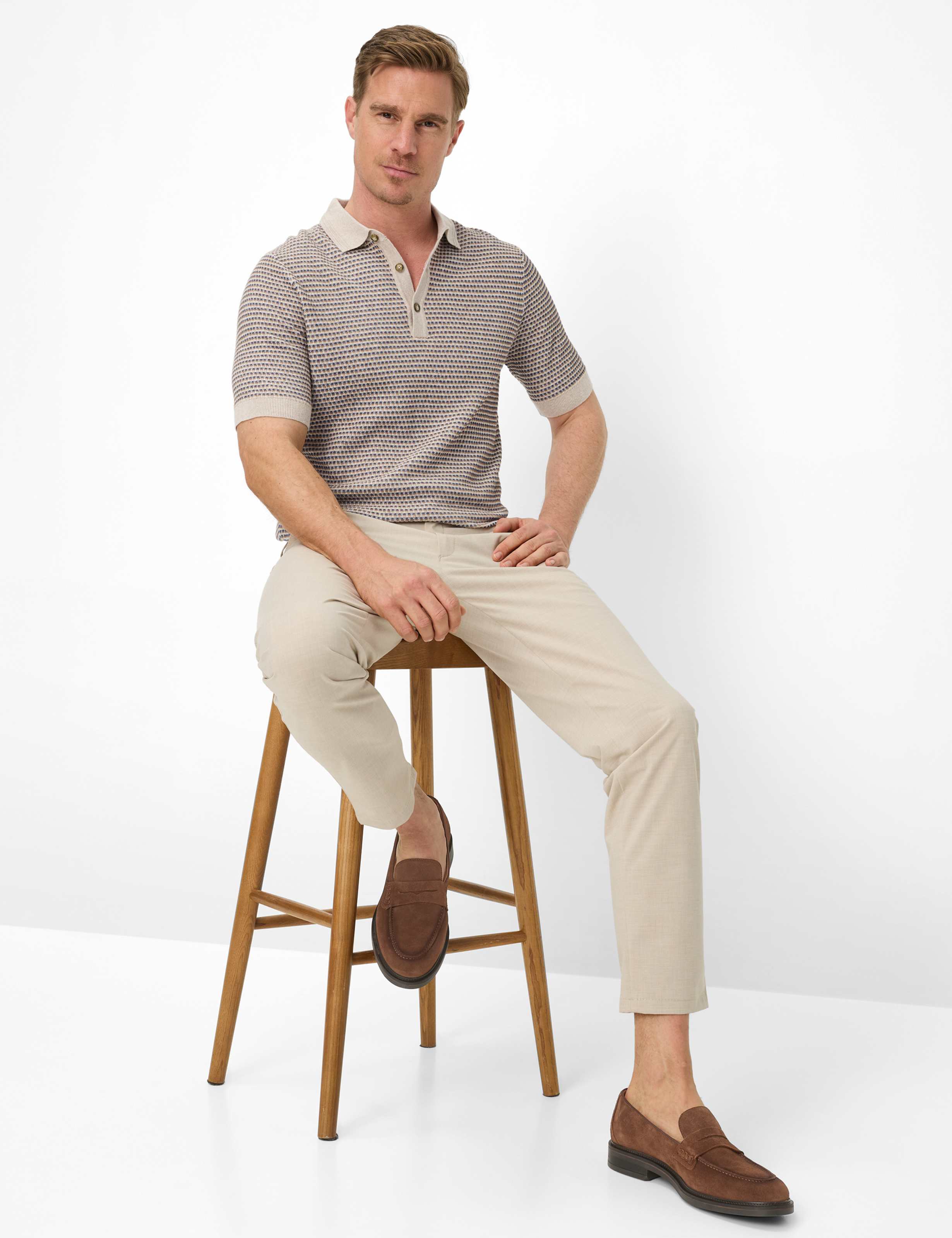 Homme Style PHIL Beige Tapered Fit Détail 1