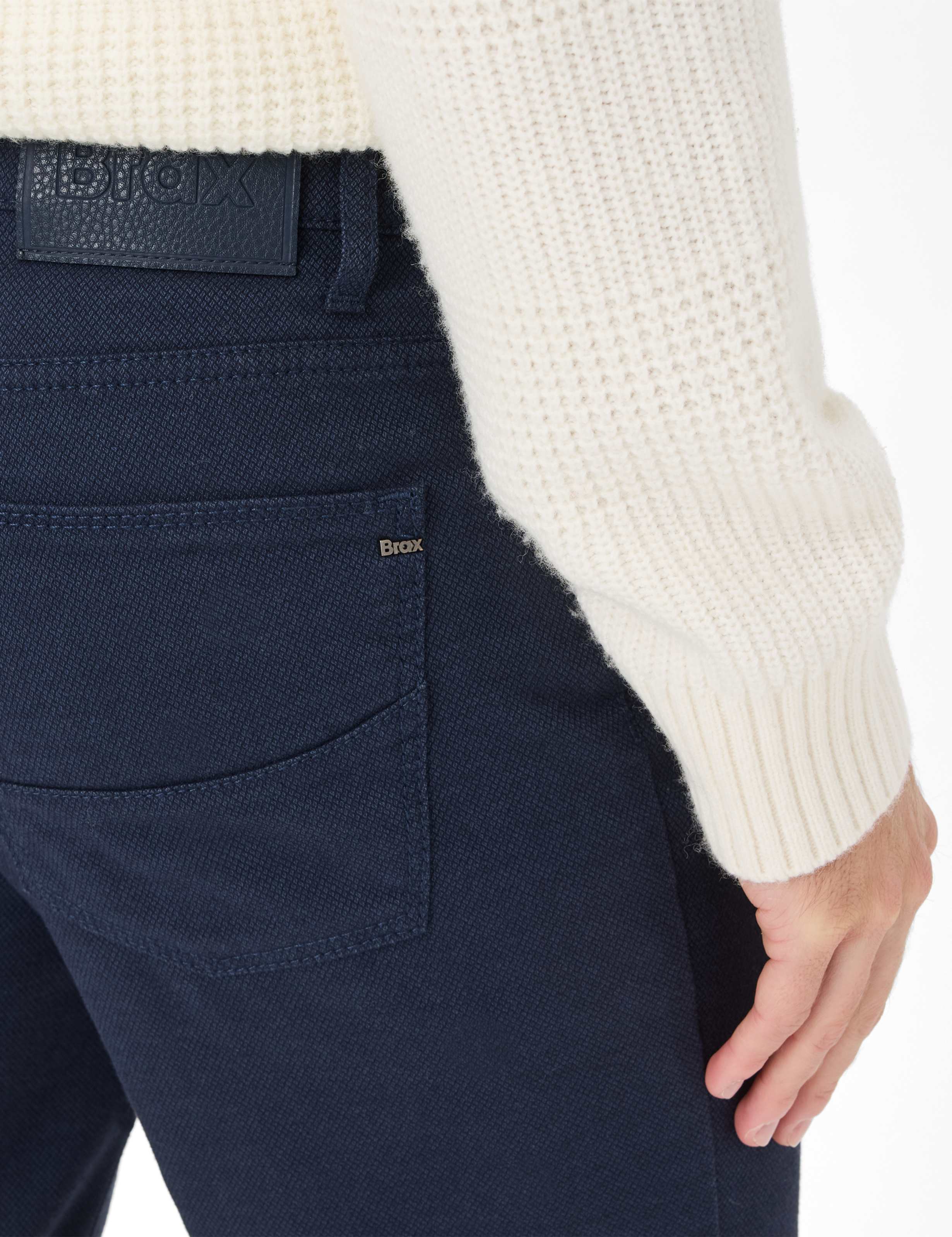 Herren Style CADIZ Dunkelblau Straight Fit Detail 1