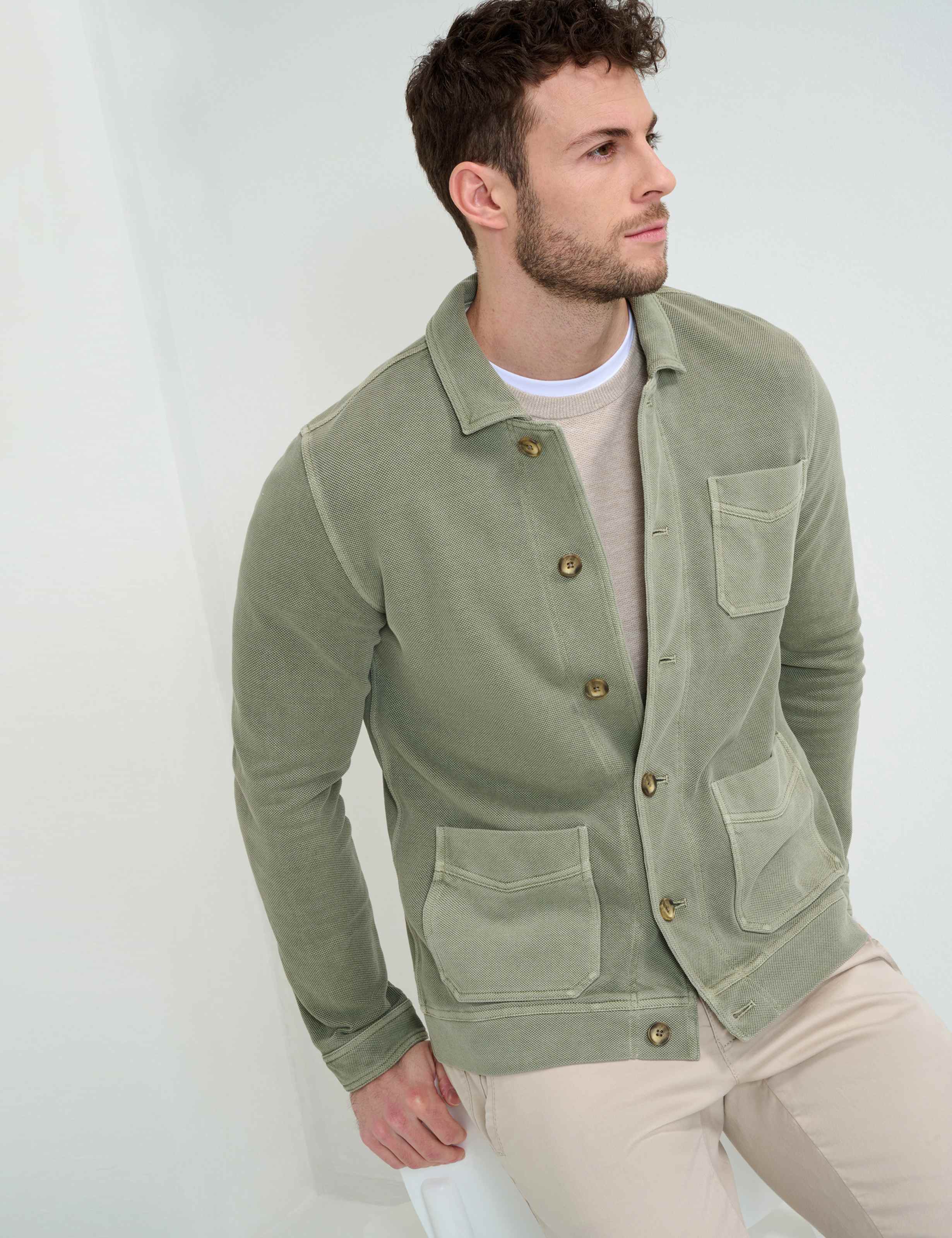 Men Style SANTIAGO green tea  Detail 1