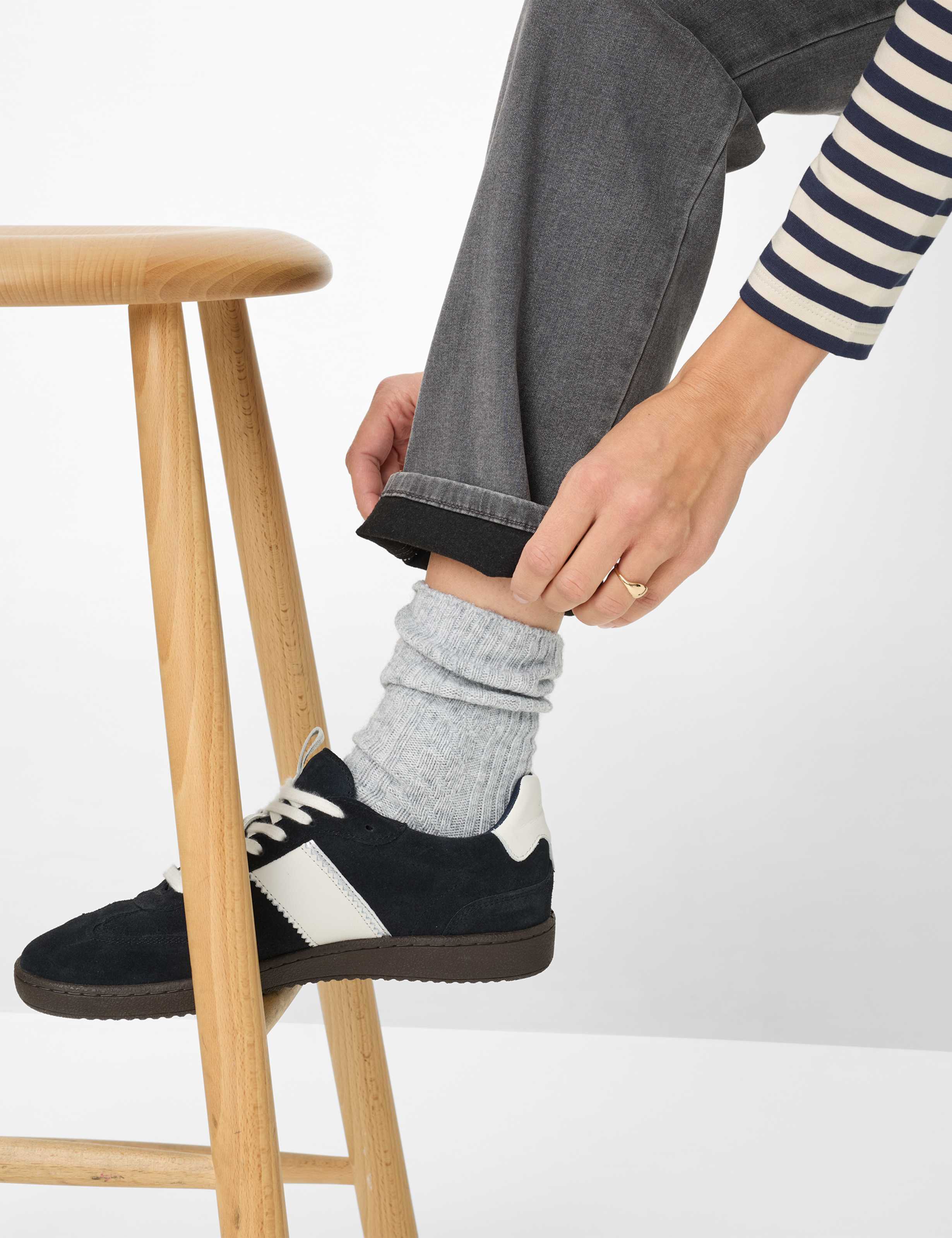 Femme Style CORRY Gris Moyen Comfort Plus Fit Détail 1