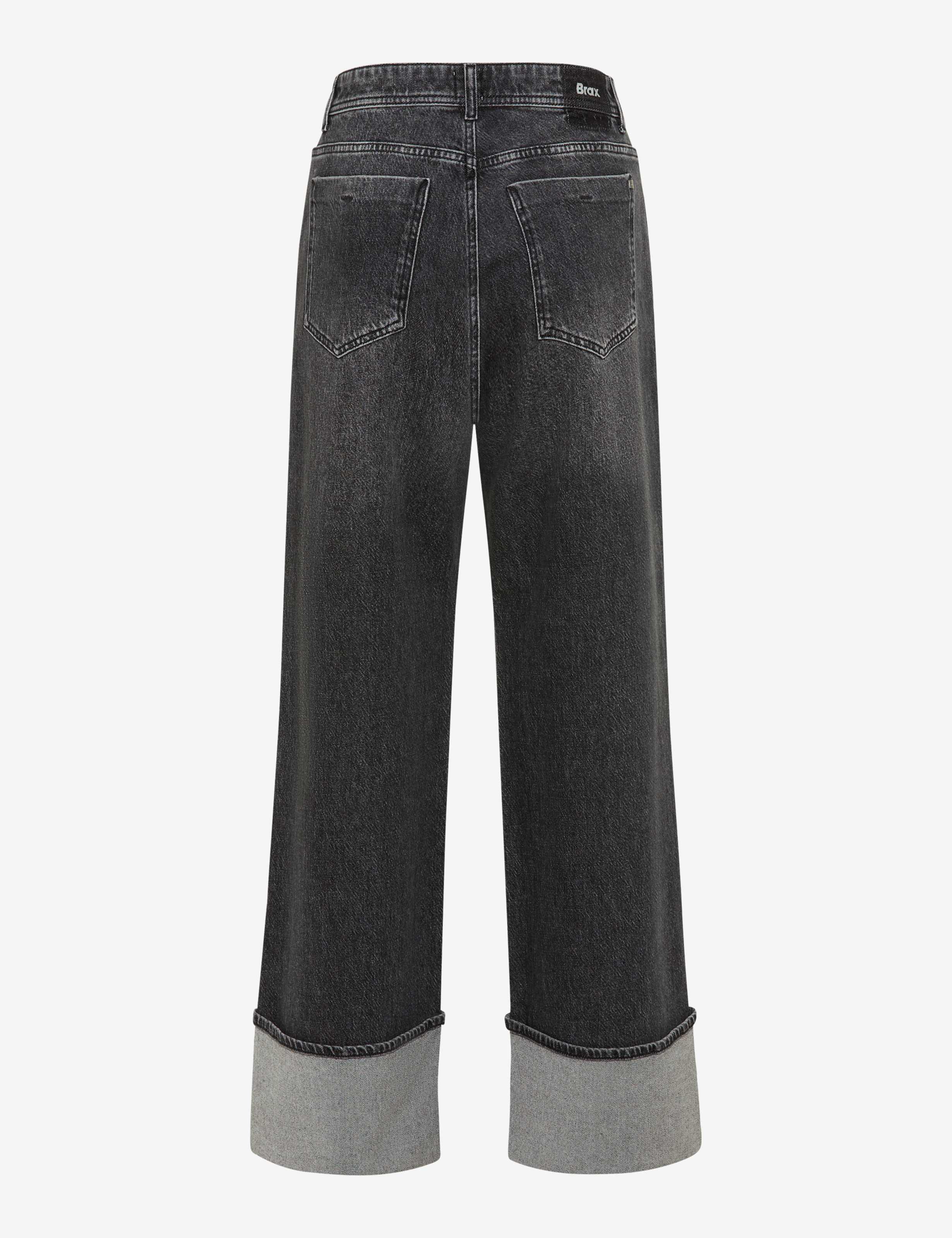 Femme Style MORGAN Denim Gris Foncé Wide Leg Détourage arrière