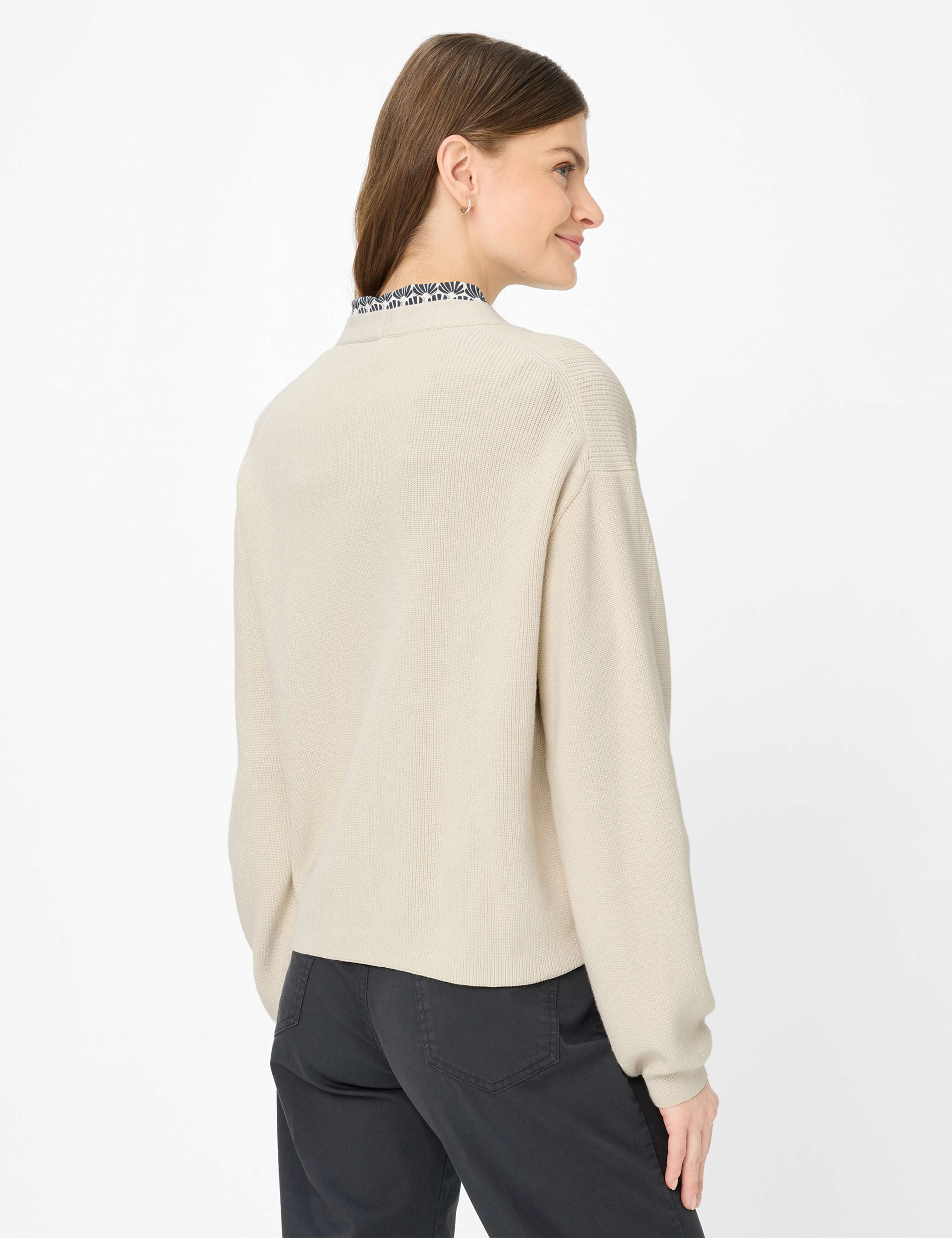 Thumbnail - Brax Damen Strickjacke Style ANIQUE dark ecru, hellbeige, Gr. 38