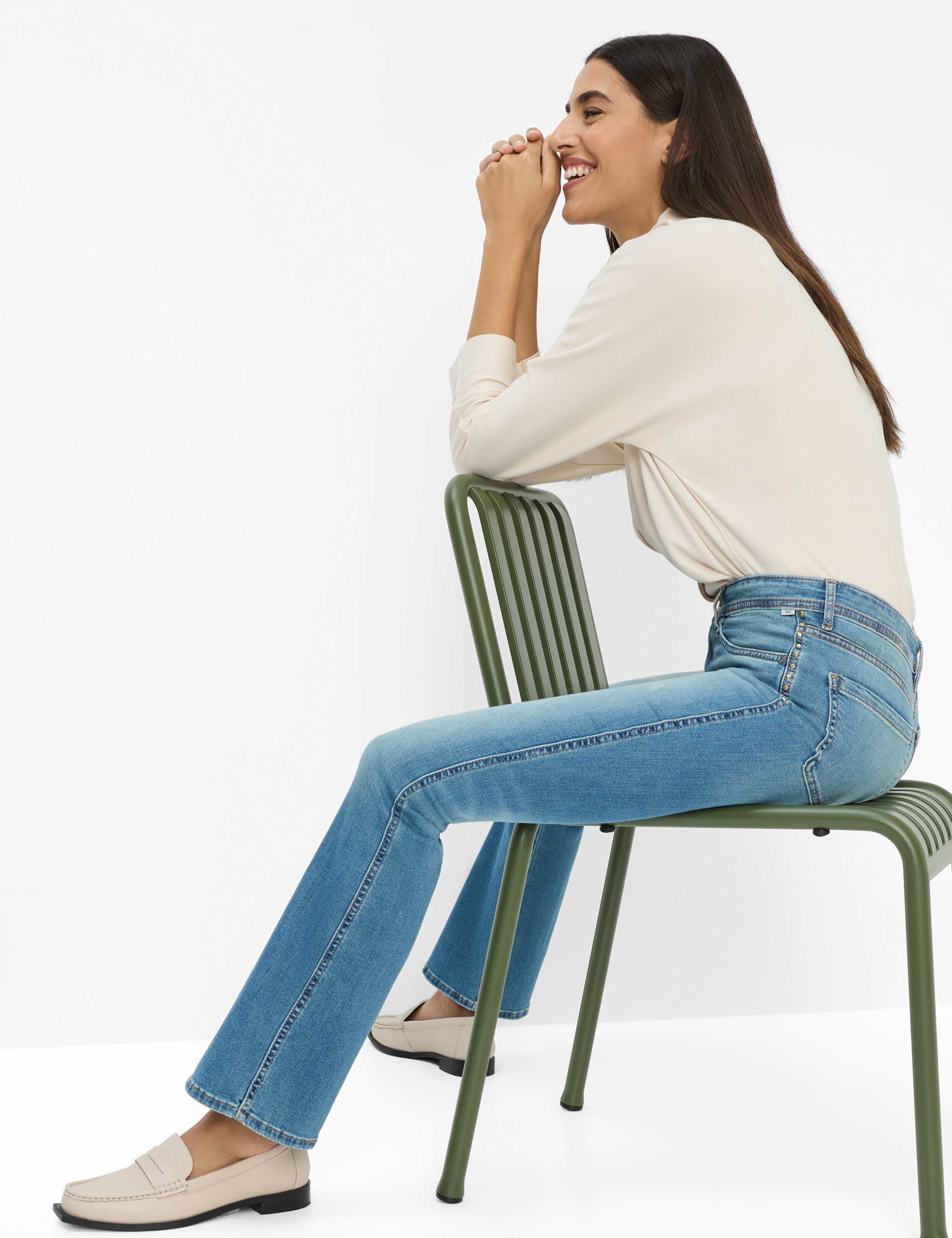Damen Style SHAKIRA Denim Blau Slim Fit Detail 1