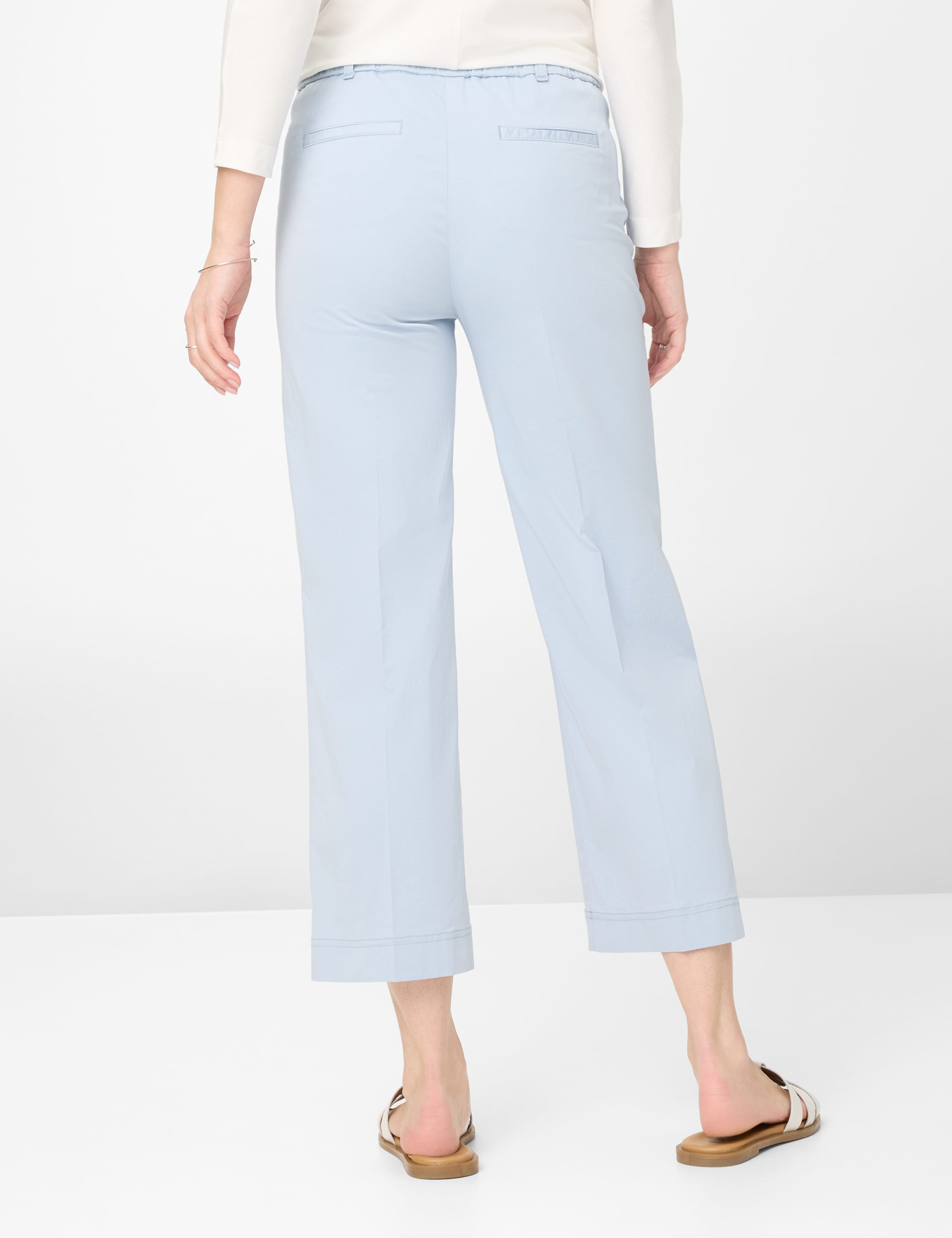 Dames Style PEGGY CULOTTE Lichtblauw Slim Fit Model achterkant