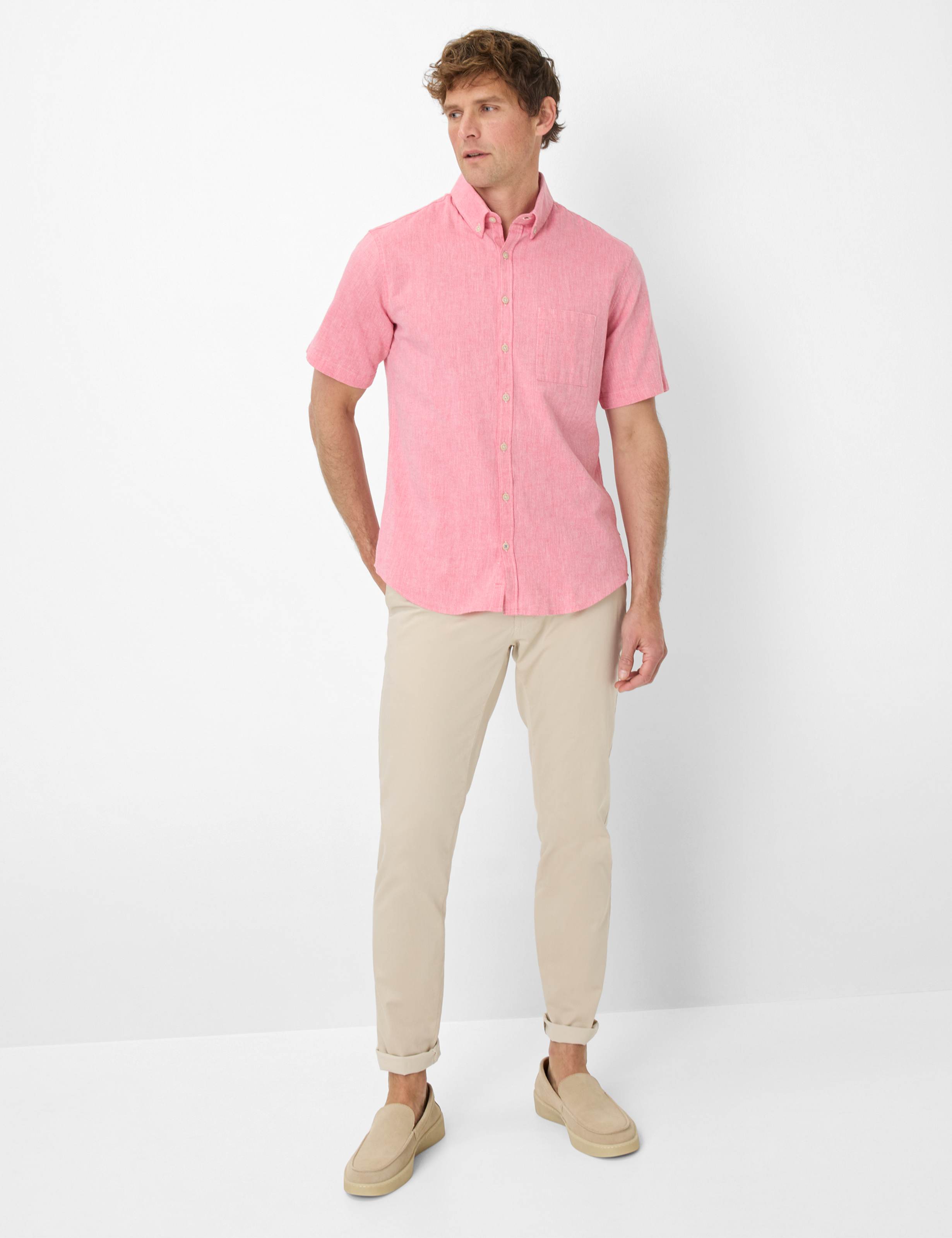 Herren Style DAN Hellrot  Model Outfit