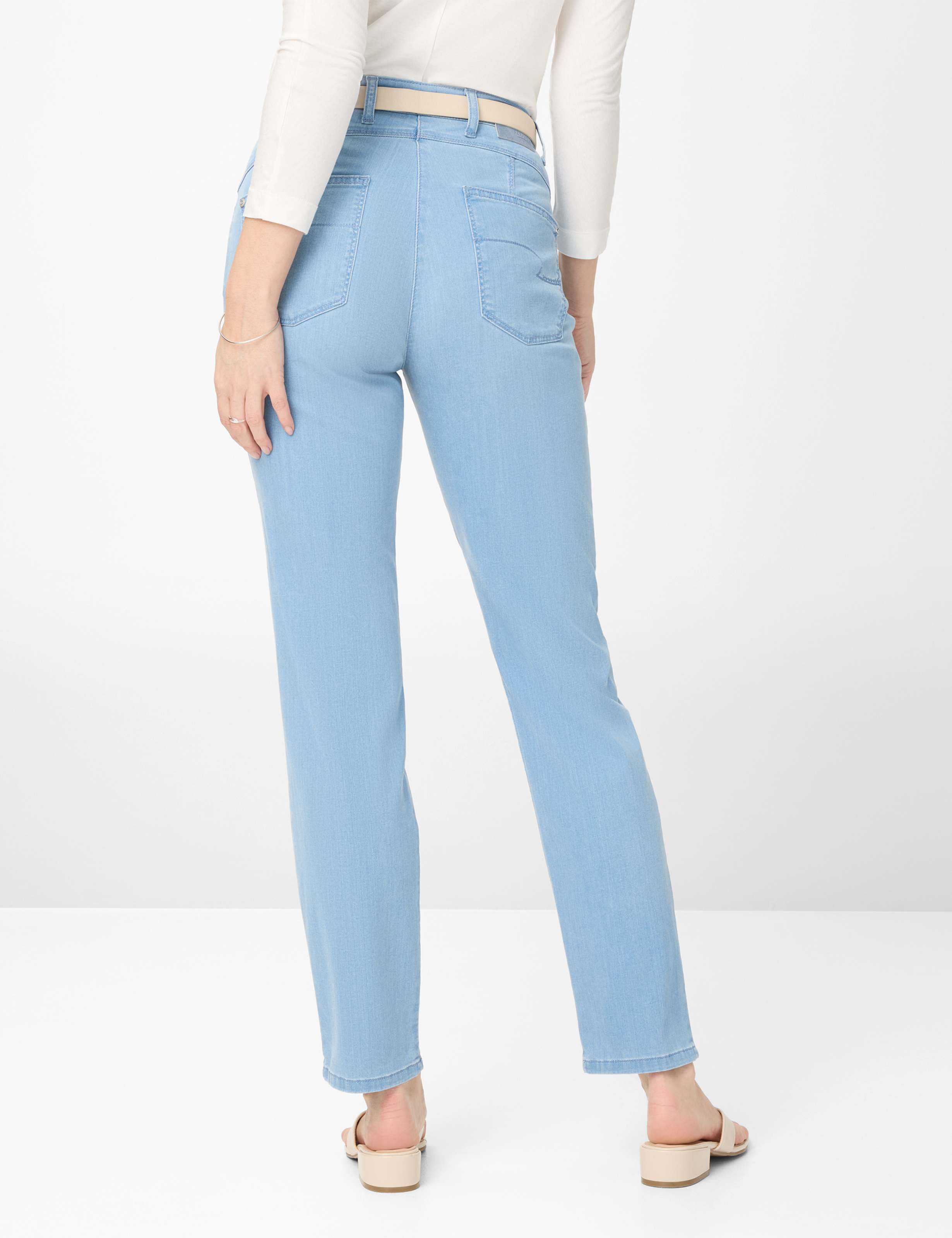 Femme Style CAREN NEW Denim Bleu Comfort Plus Fit Dos mannequin