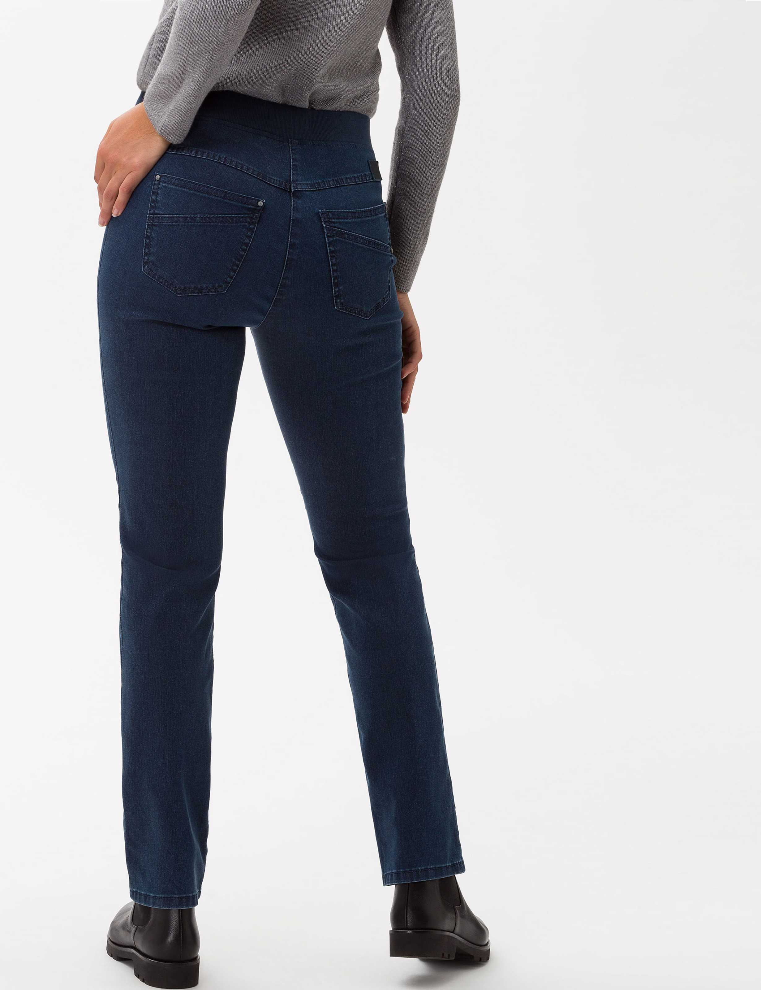 Damen Style PAMINA Denim Blau Slim Fit Model Outfit