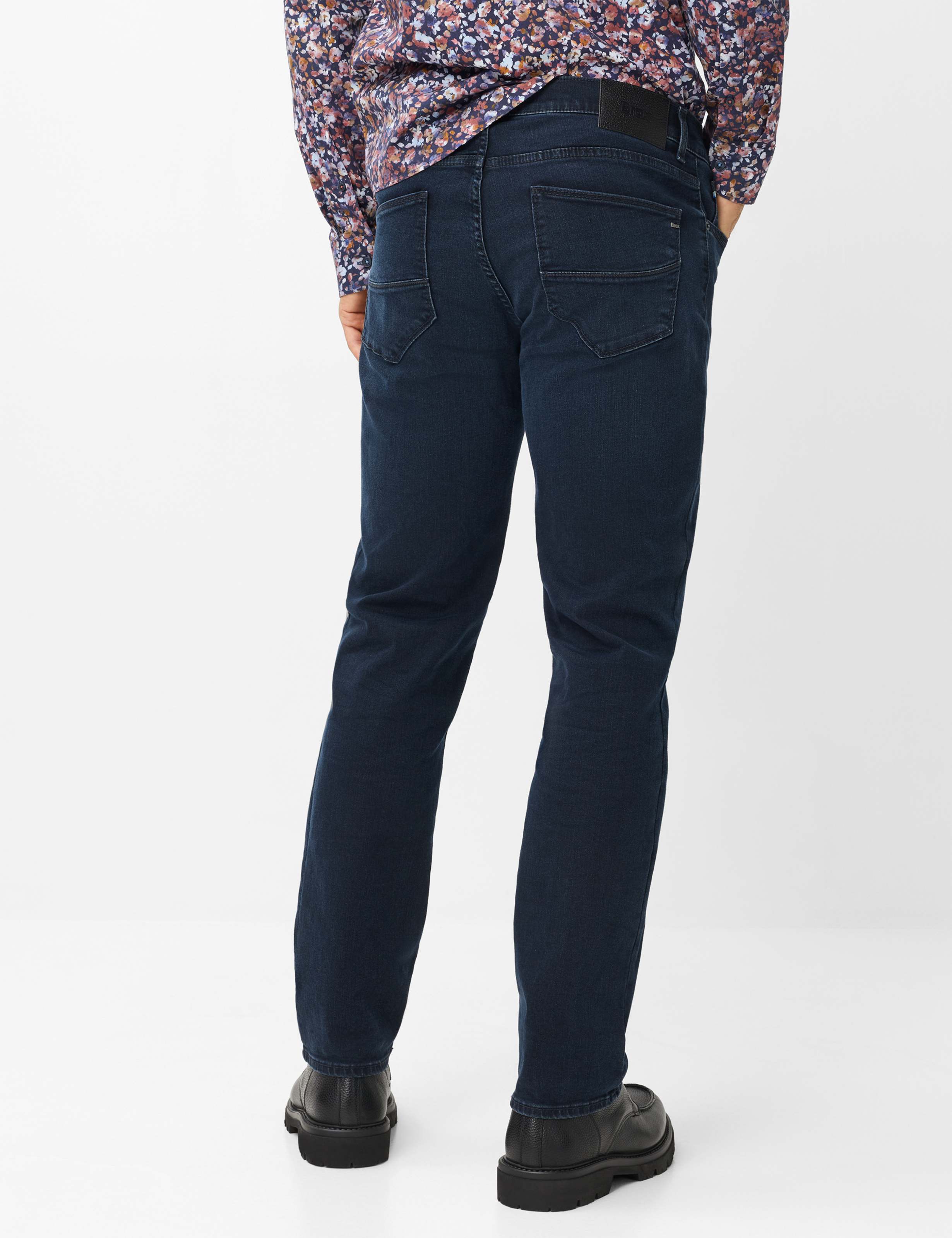 Men Style CADIZ Denim Dark Blue Straight fit Model back