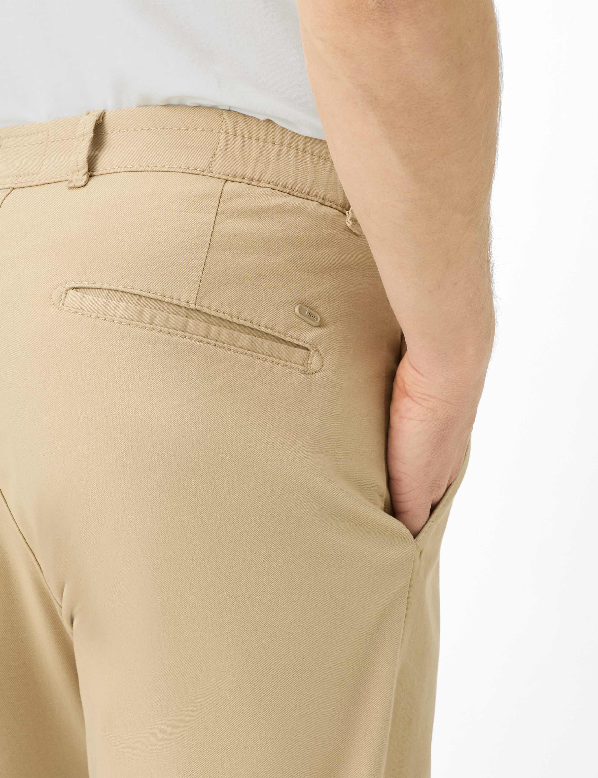 Men Style TINO Light Beige Tapered Fit Detail 1