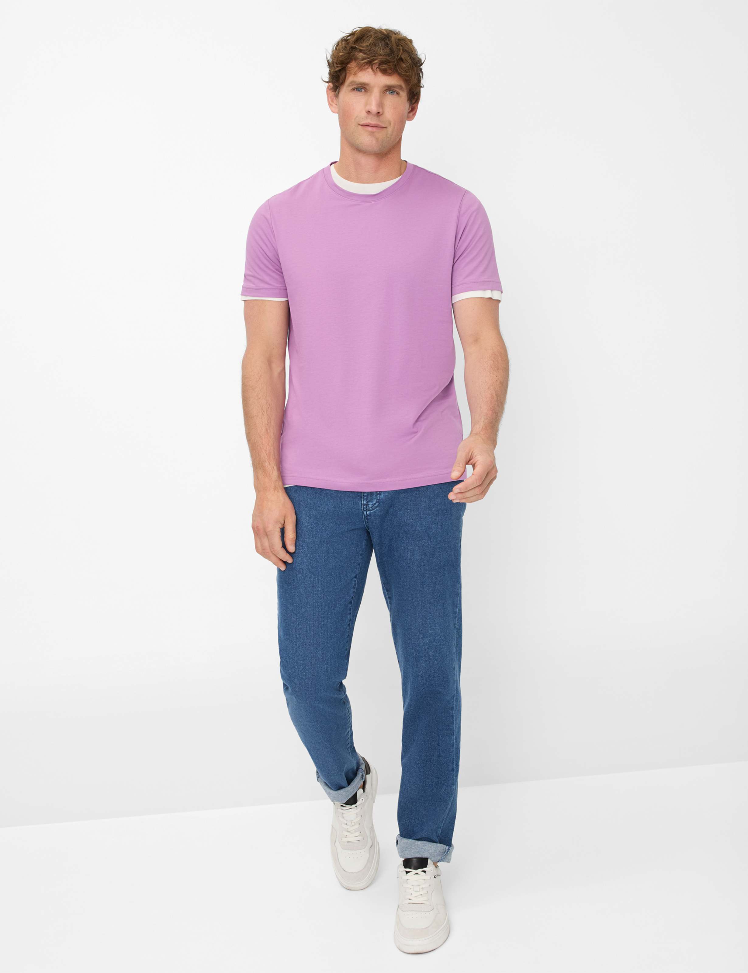 Herren Style TED Lila  Model Outfit