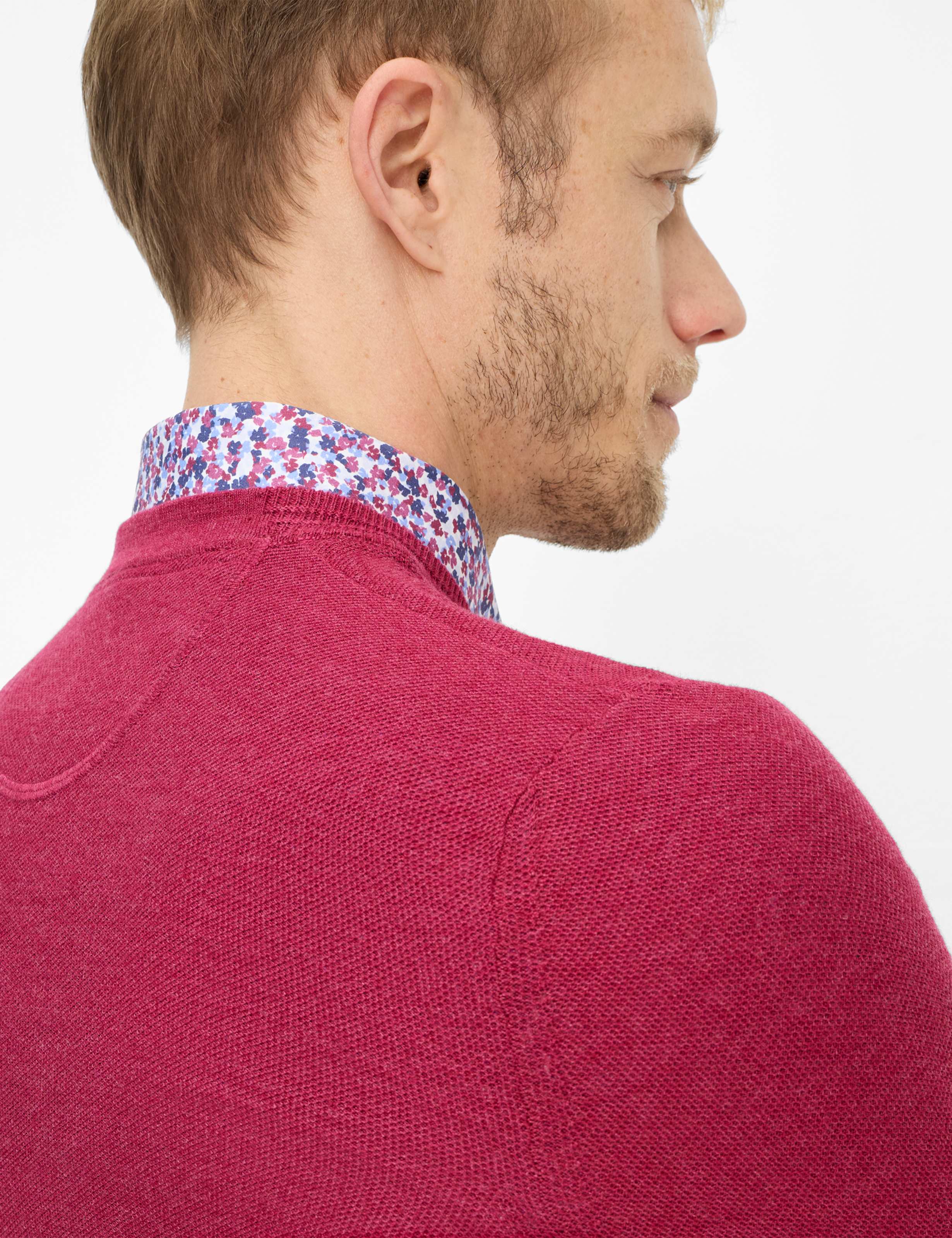 Herren Style RICK Dunkelrot  Detail 2