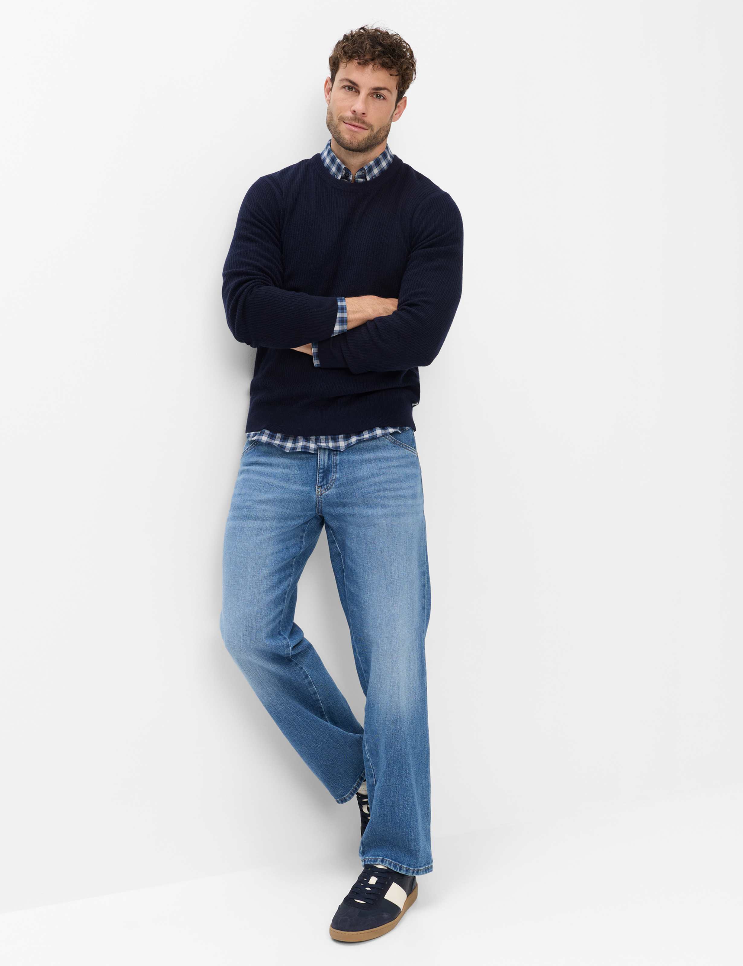 Herren Style RICK Dunkelblau  Model Outfit