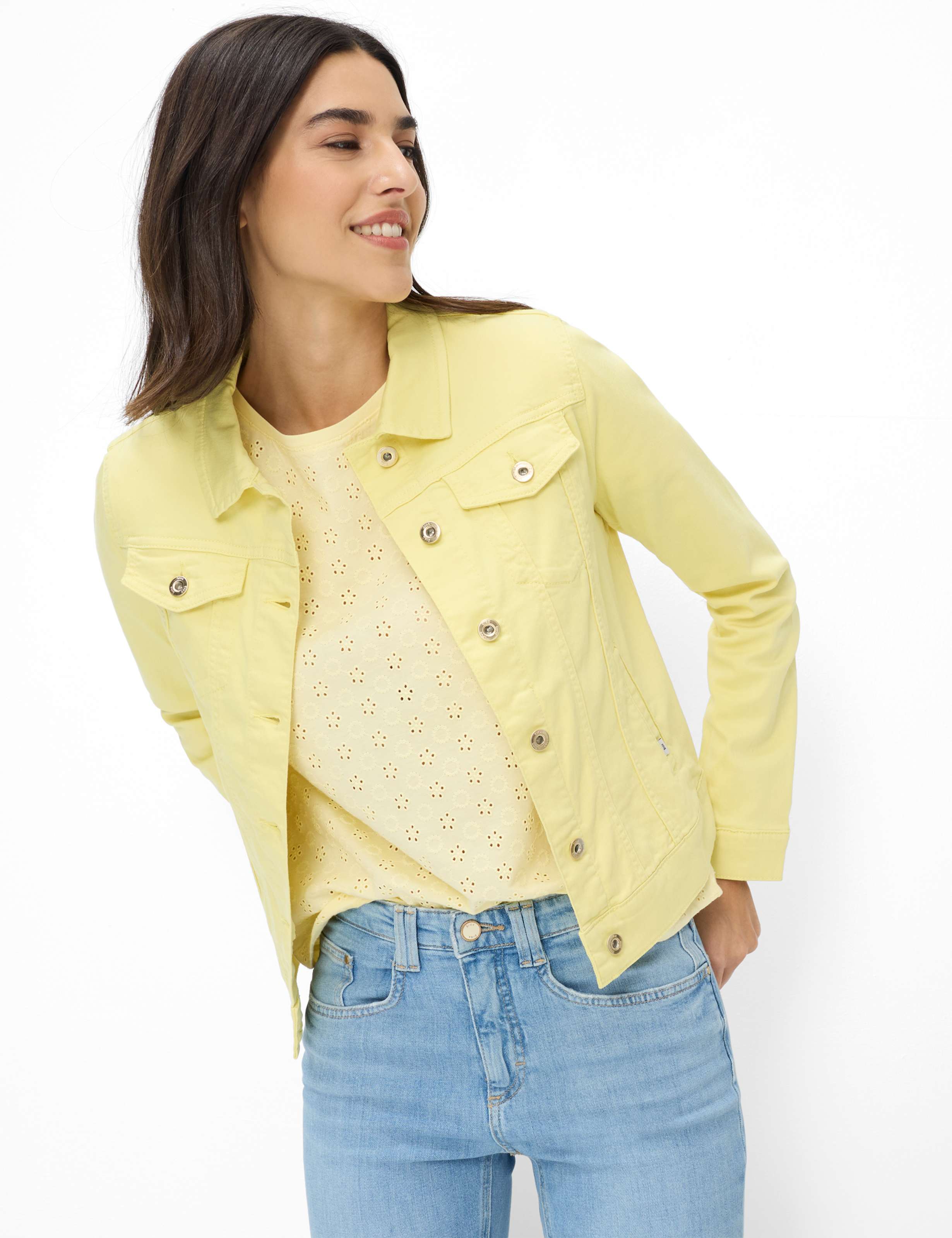 Thumbnail - Brax Damen Jeans Style MIAMI buttercup, denim gelb, Gr. 46