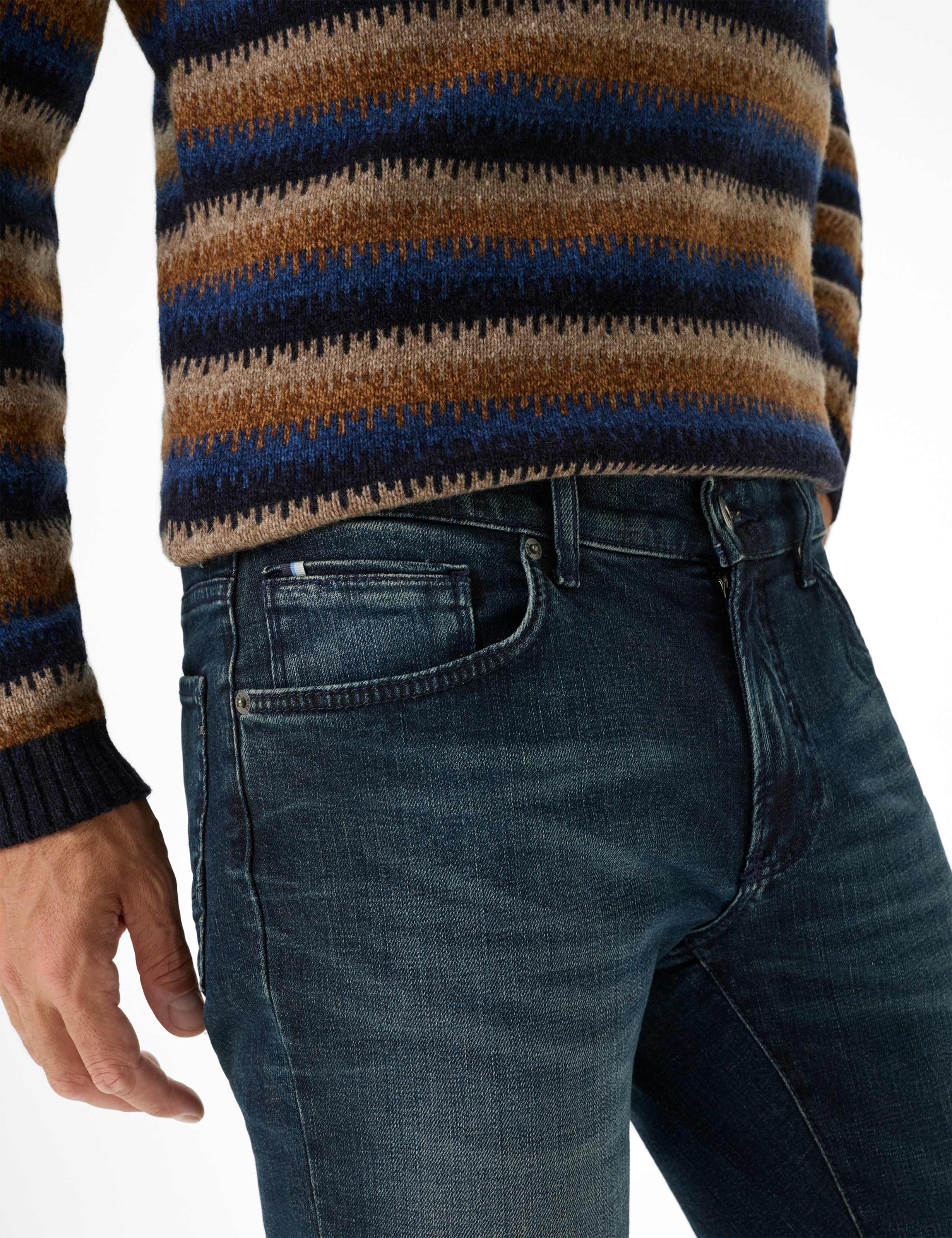 Homme Style CHUCK Denim Bleu Foncé Modern Fit Détail 2