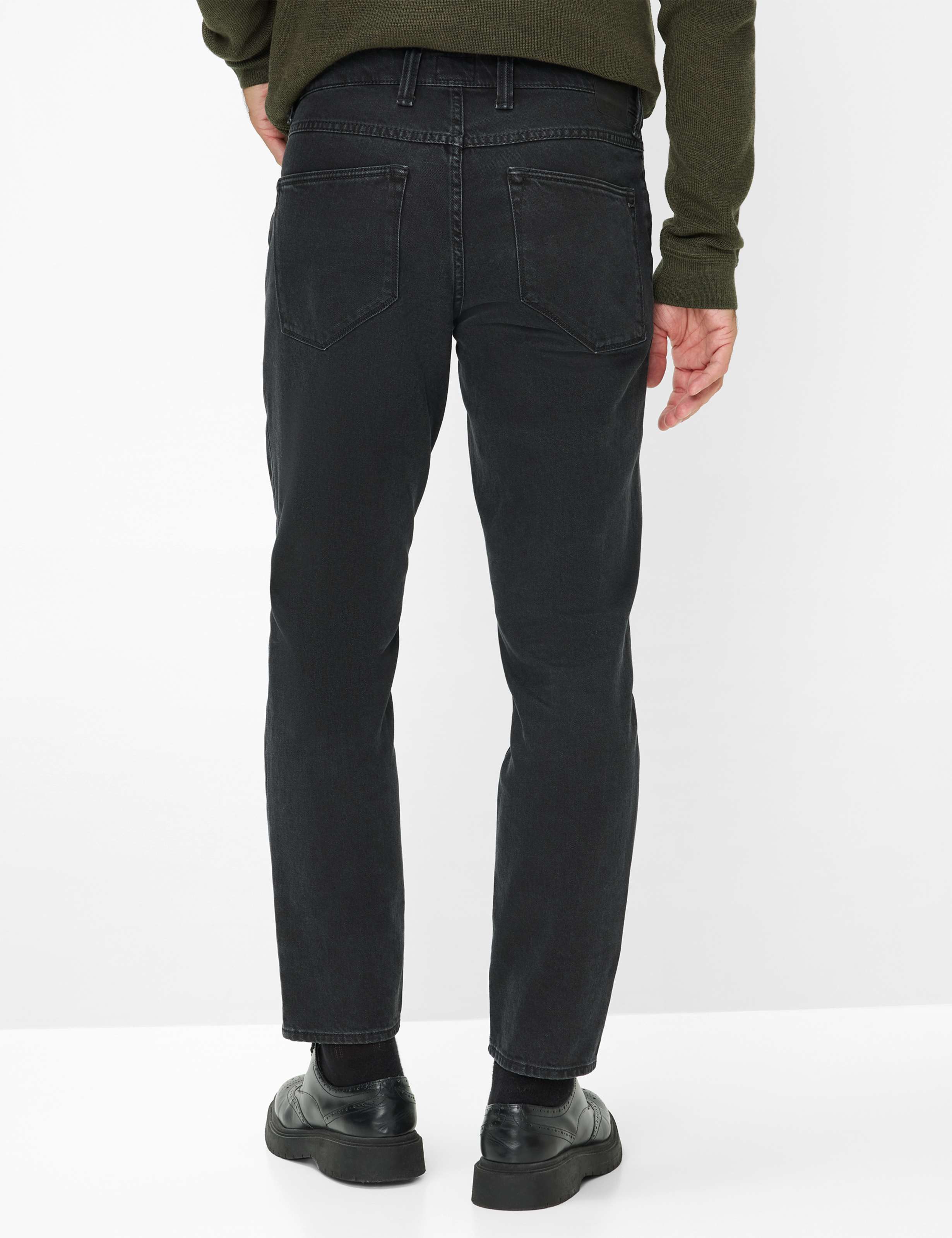 Men Style CURTIS Denim Black Relaxed Fit Model back