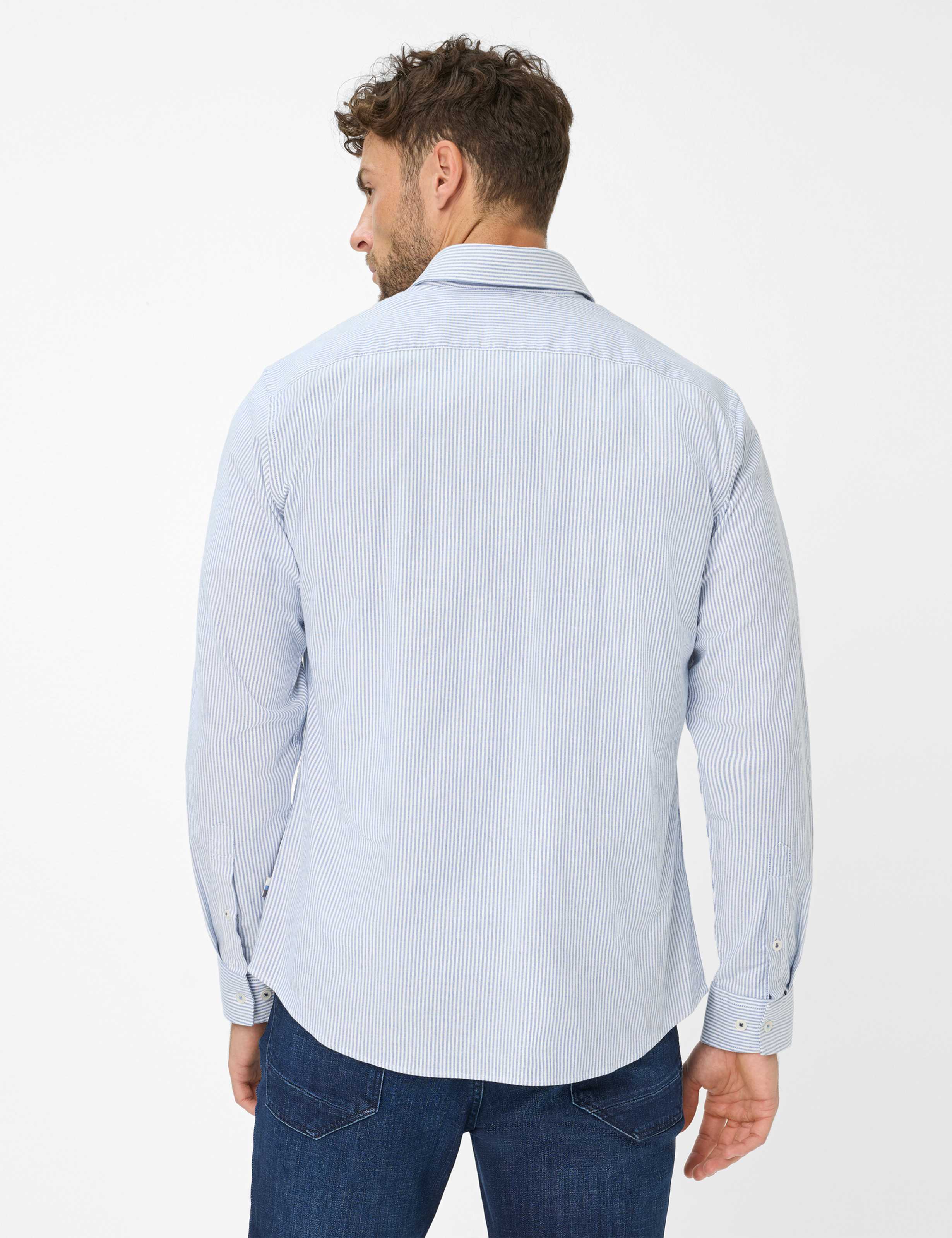 Thumbnail - Brax Herren Hemd Style DANIEL baltic, Blau, Gr. L