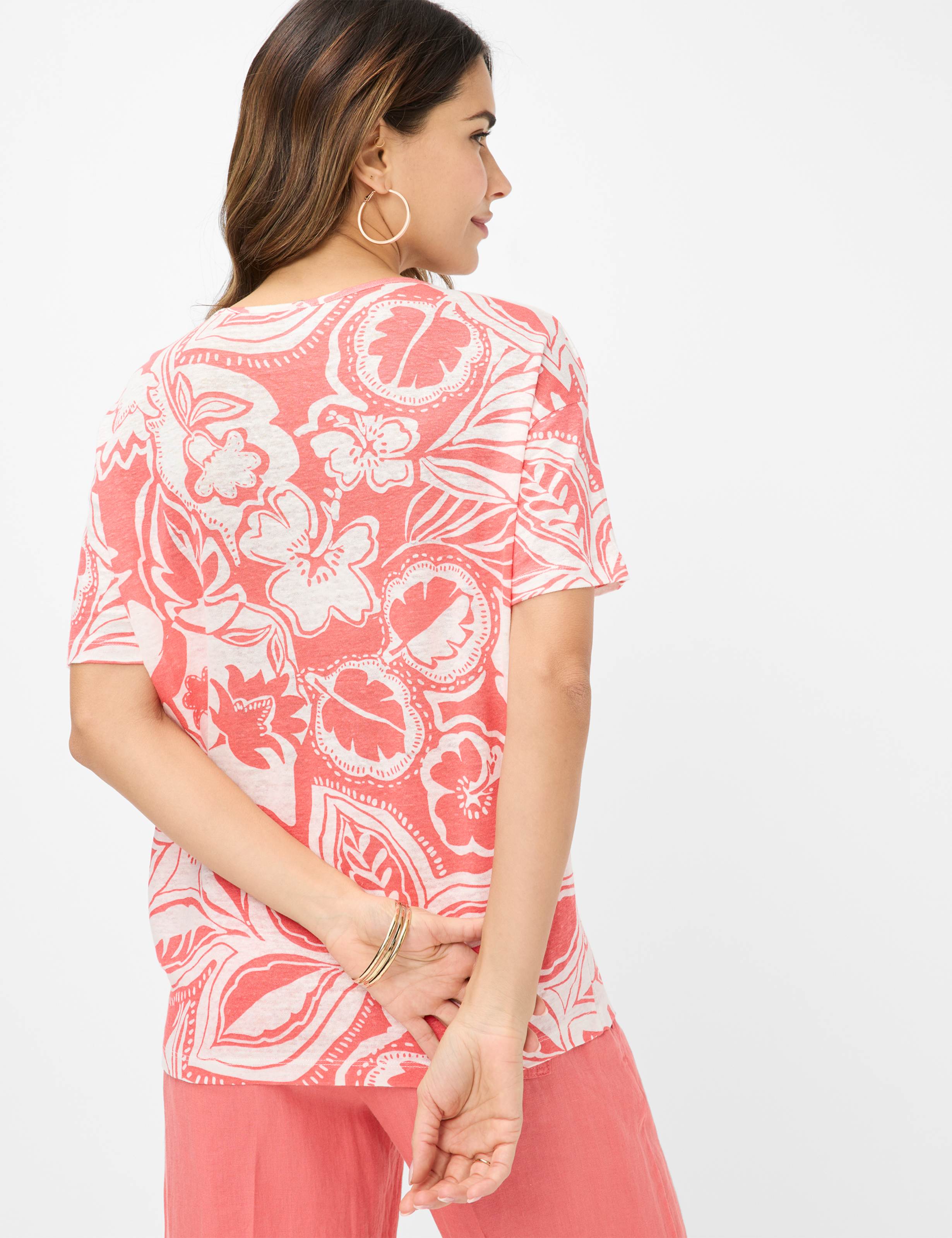 Women Style CANDICE Light Red  Model back