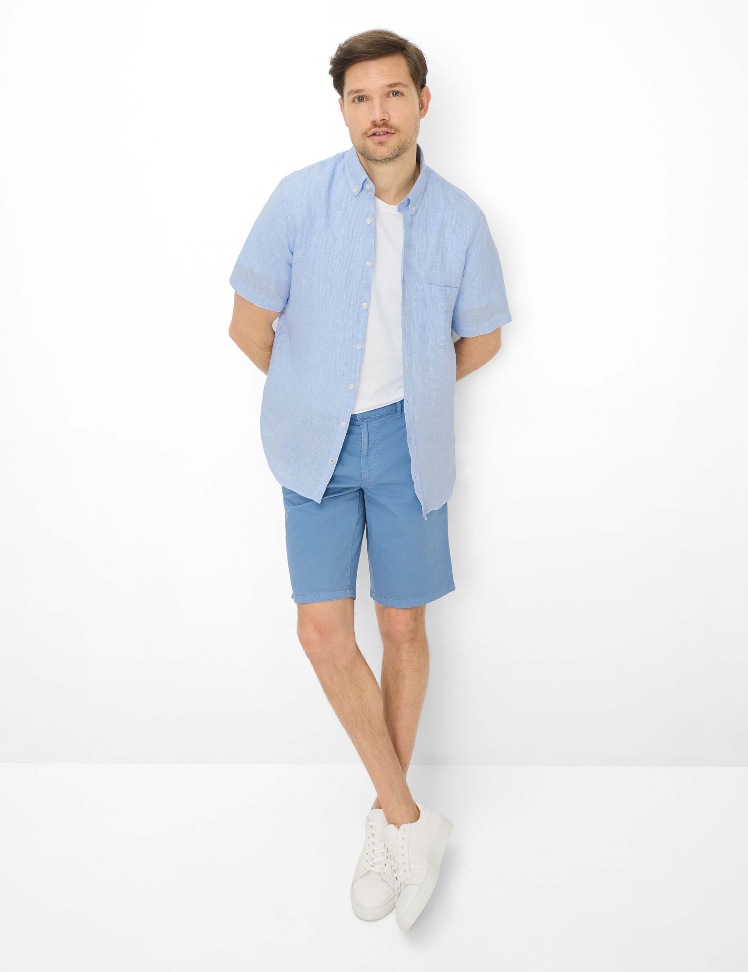 Heren Style DAN Lichtblauw  Model outfit